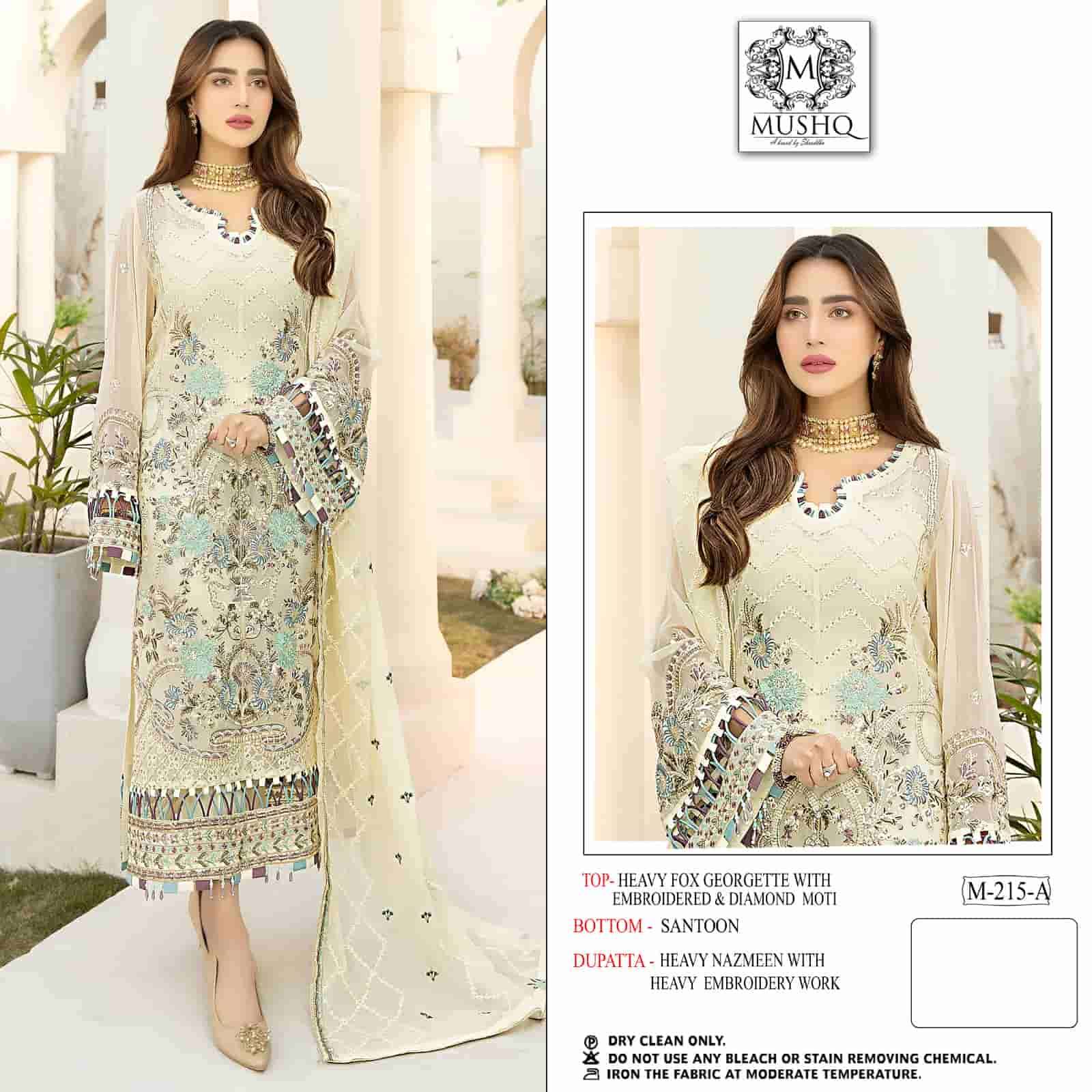 Mushq M 215 Colors Pakistani Festive Wear Style Designer Salwar Suit Wholesalers view 2