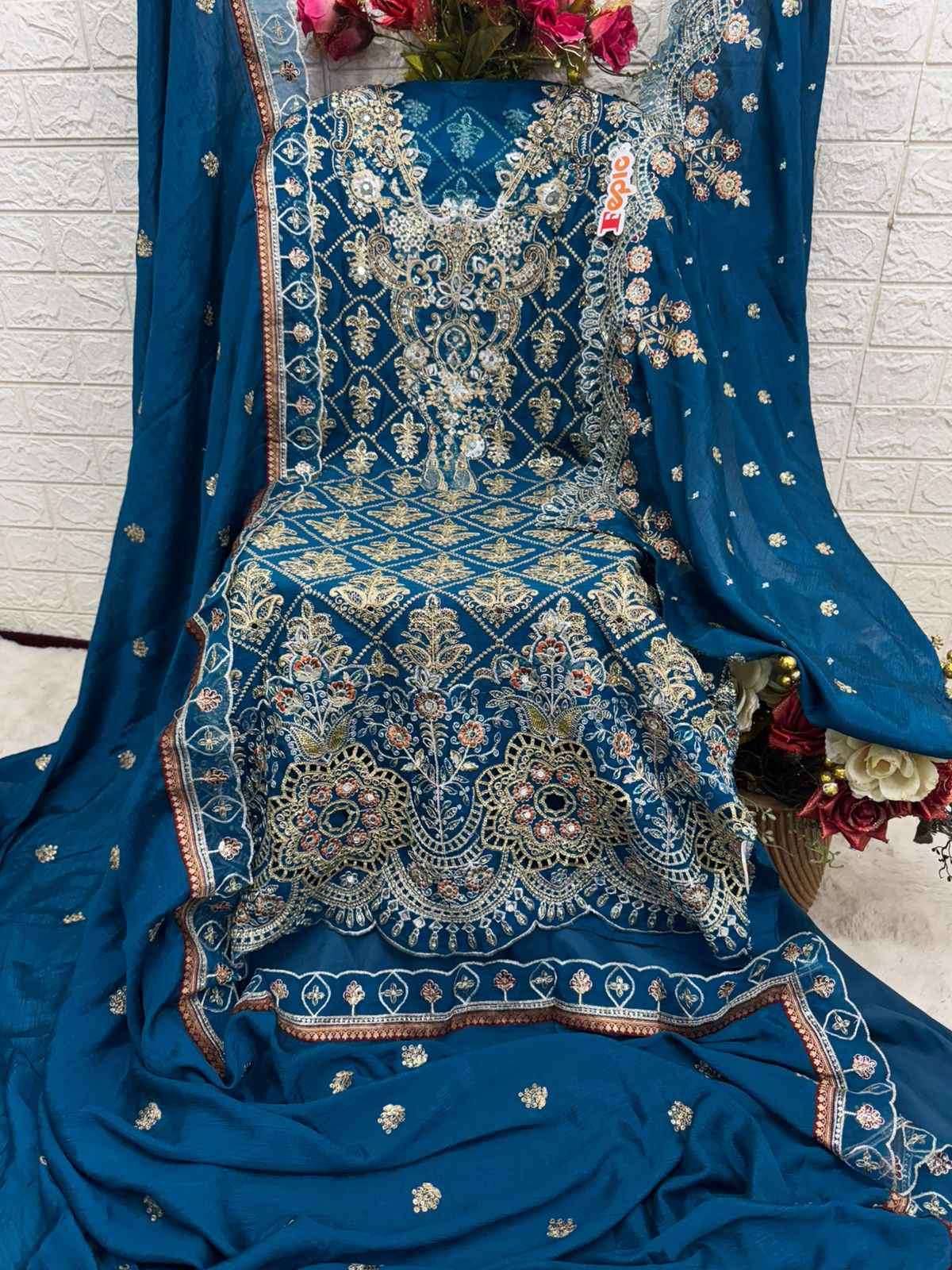Fepic C 1875 Colors Designer Pakistani Dress Catalog Wholesales view 3