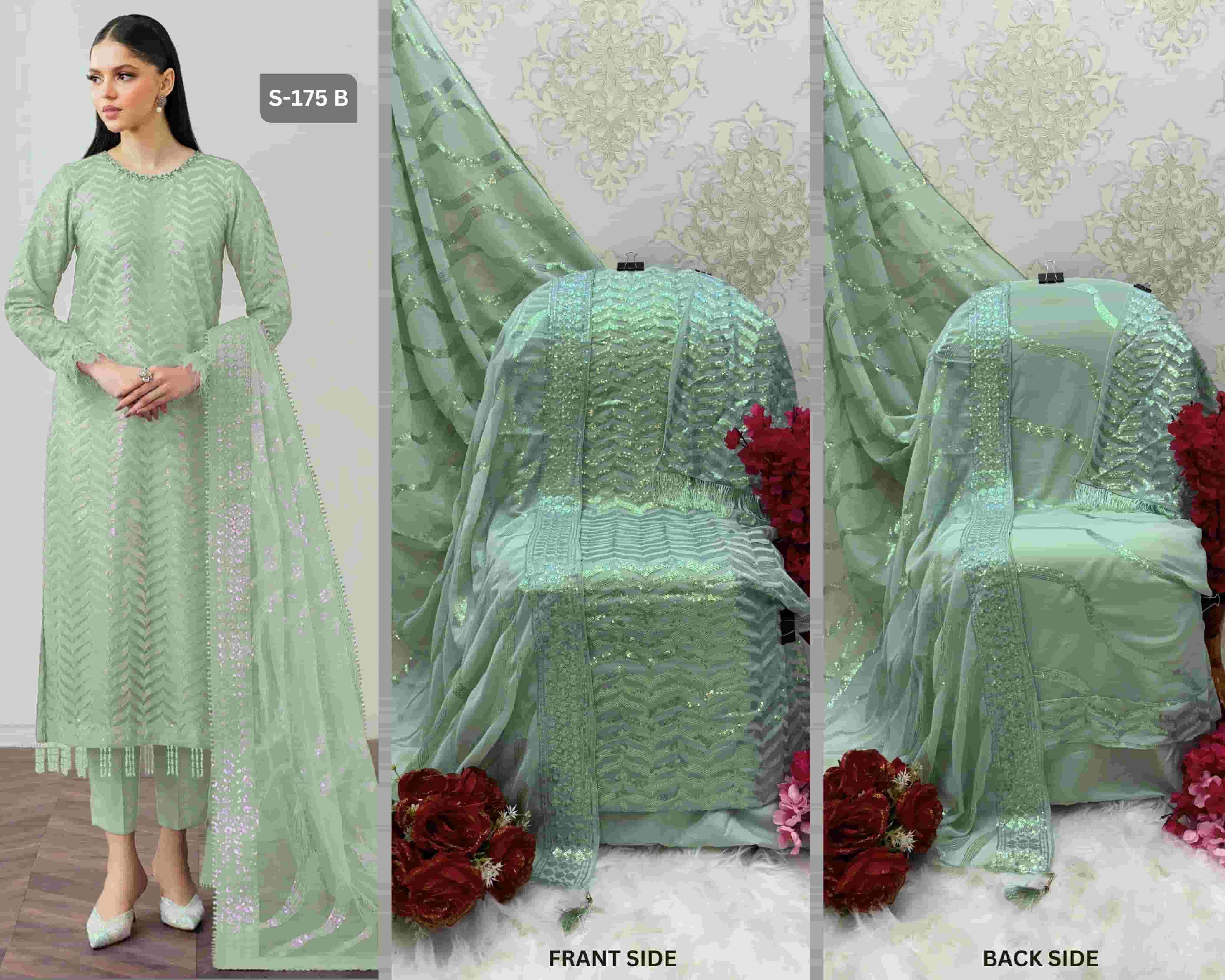 Shanaya Rose Premium Edition S 175 Colors Pakistani Embroidered Salwar Suit Collection view 6