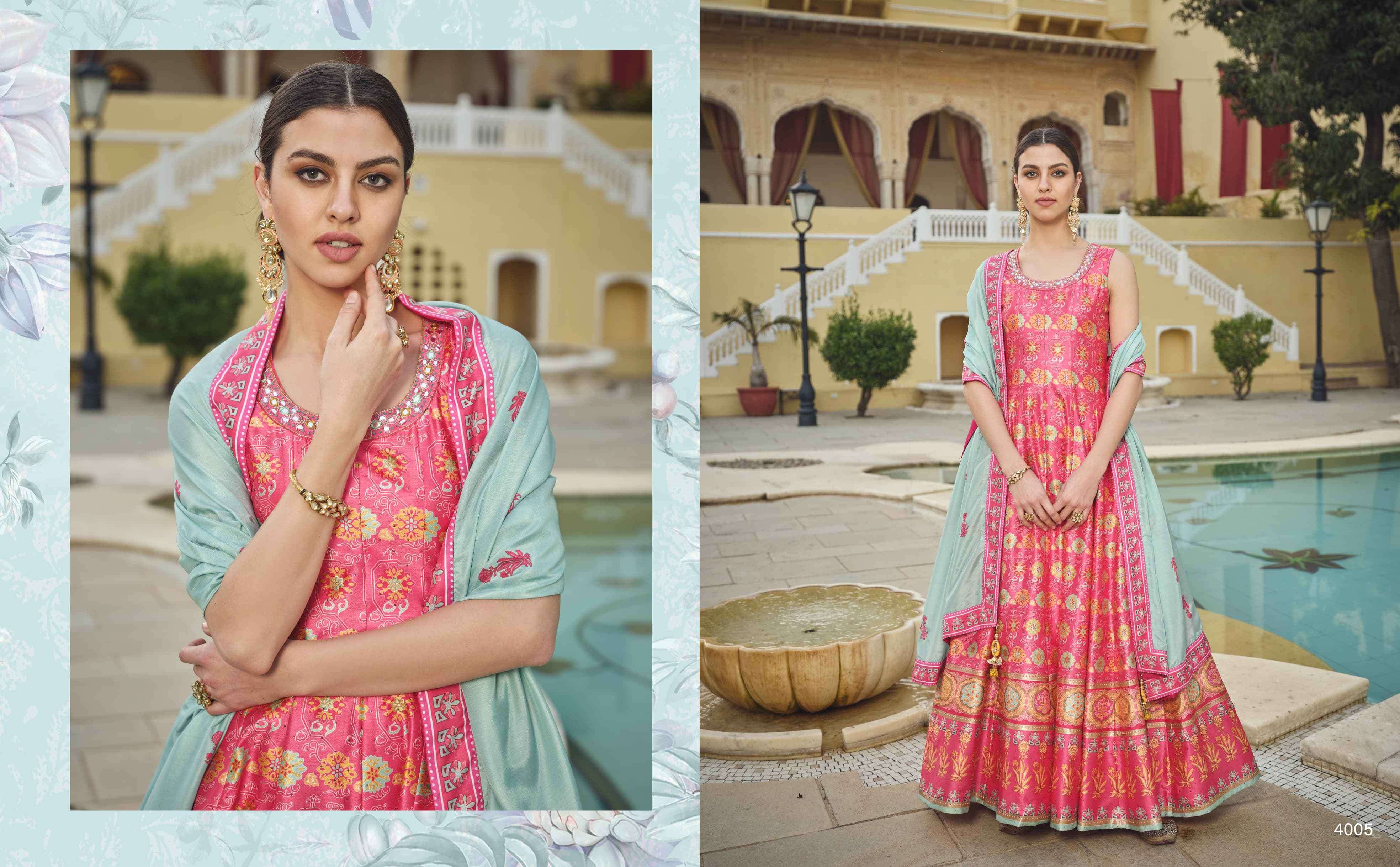 Virasat Peshwai 4001 To 4006 Exclusive Designer Gown view 4