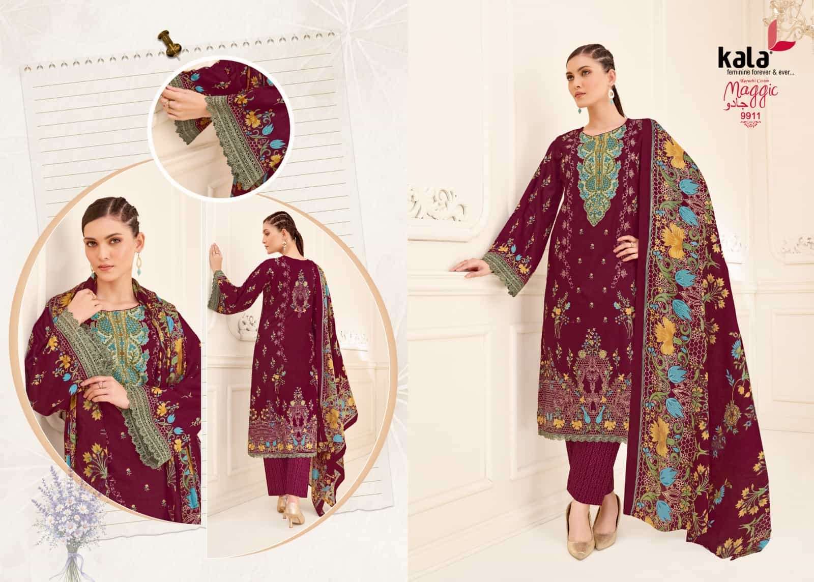 Kala Maggic Vol 25 Pakistani Print Cotton Salwar Suit view 16