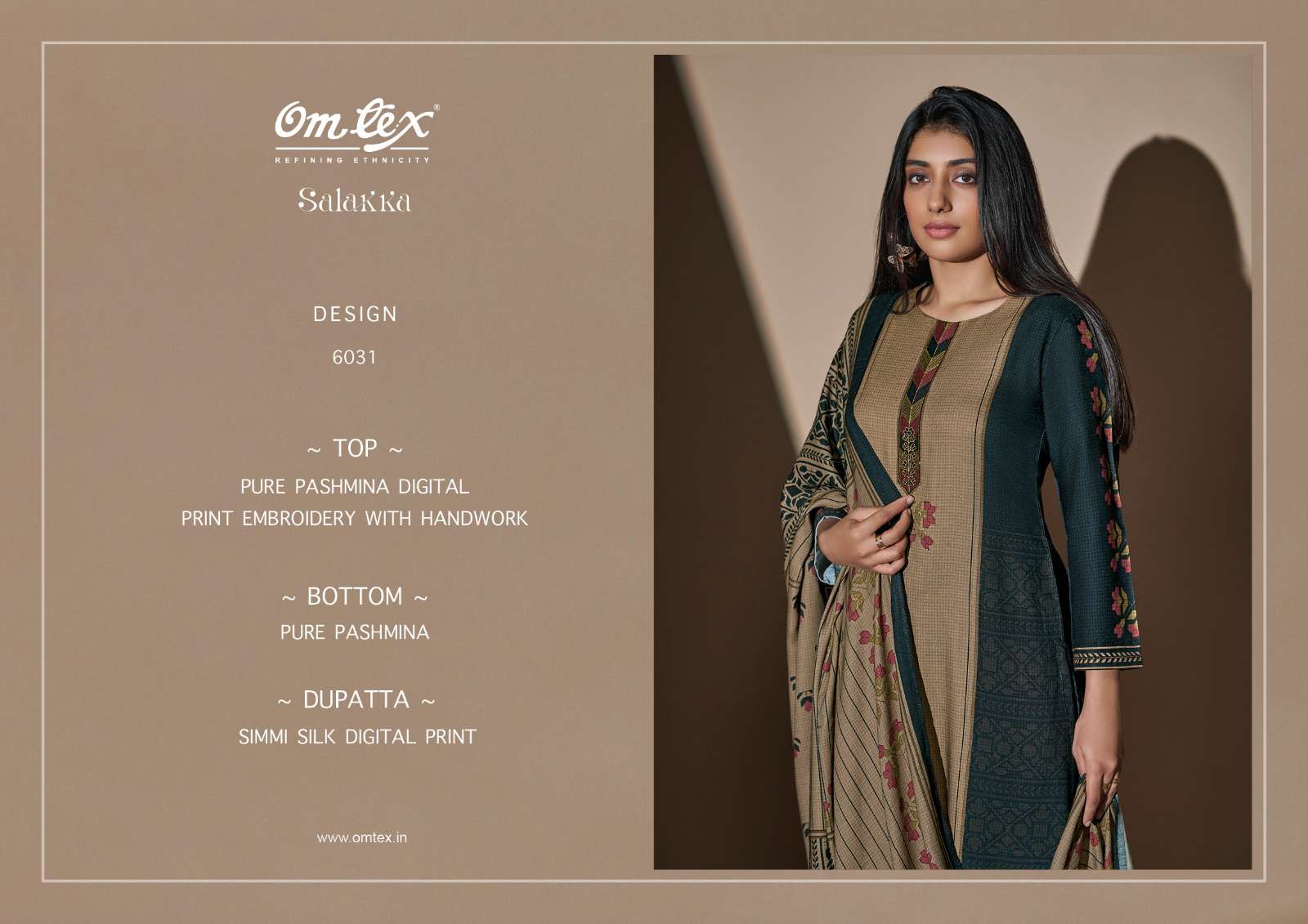 Omtex Salakka Pure Pashmina Fancy Suit Winter Collection view 3
