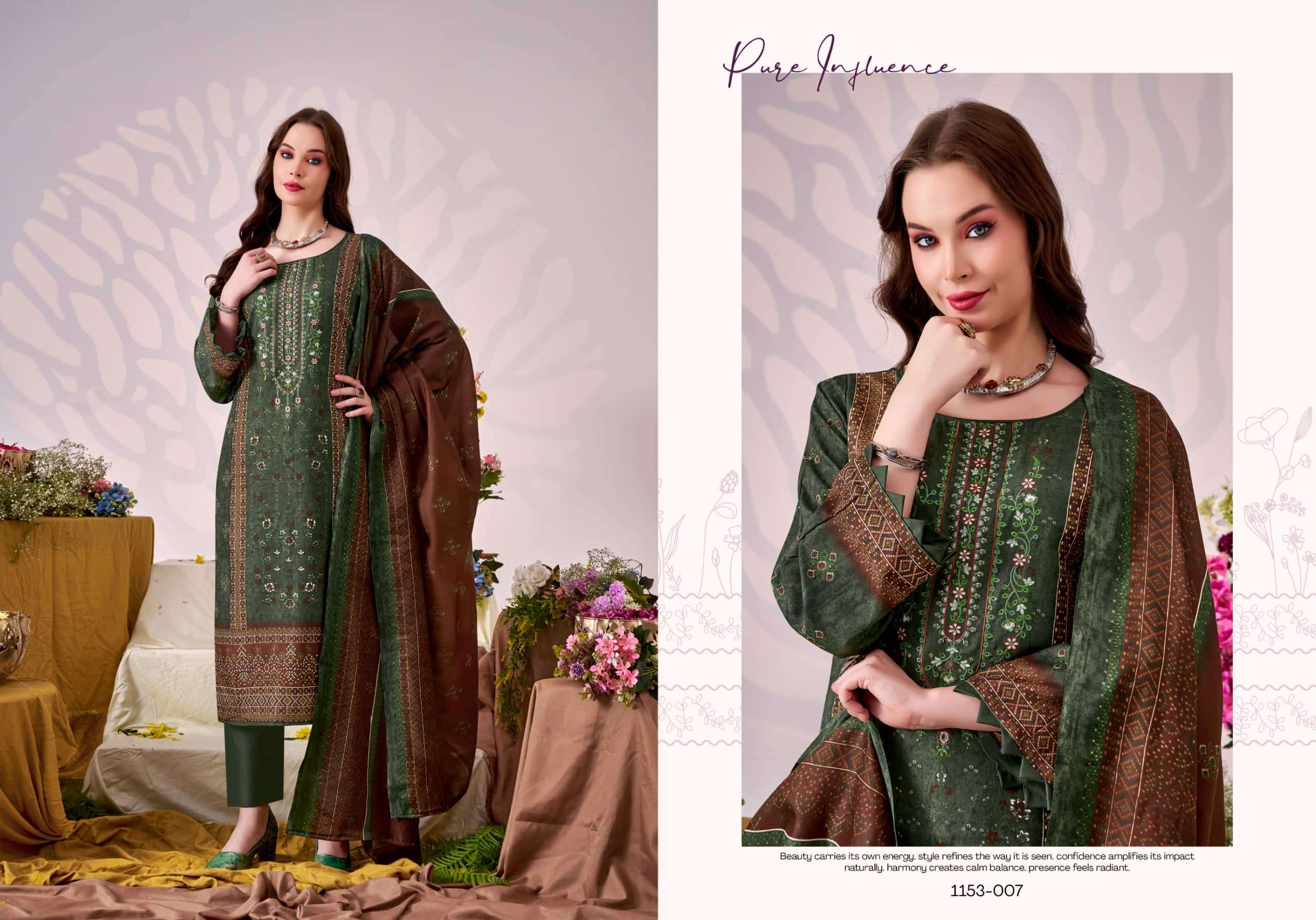 Romani Bin Kareem Vol 5 Printed Cotton Dress Material Catalog view 8