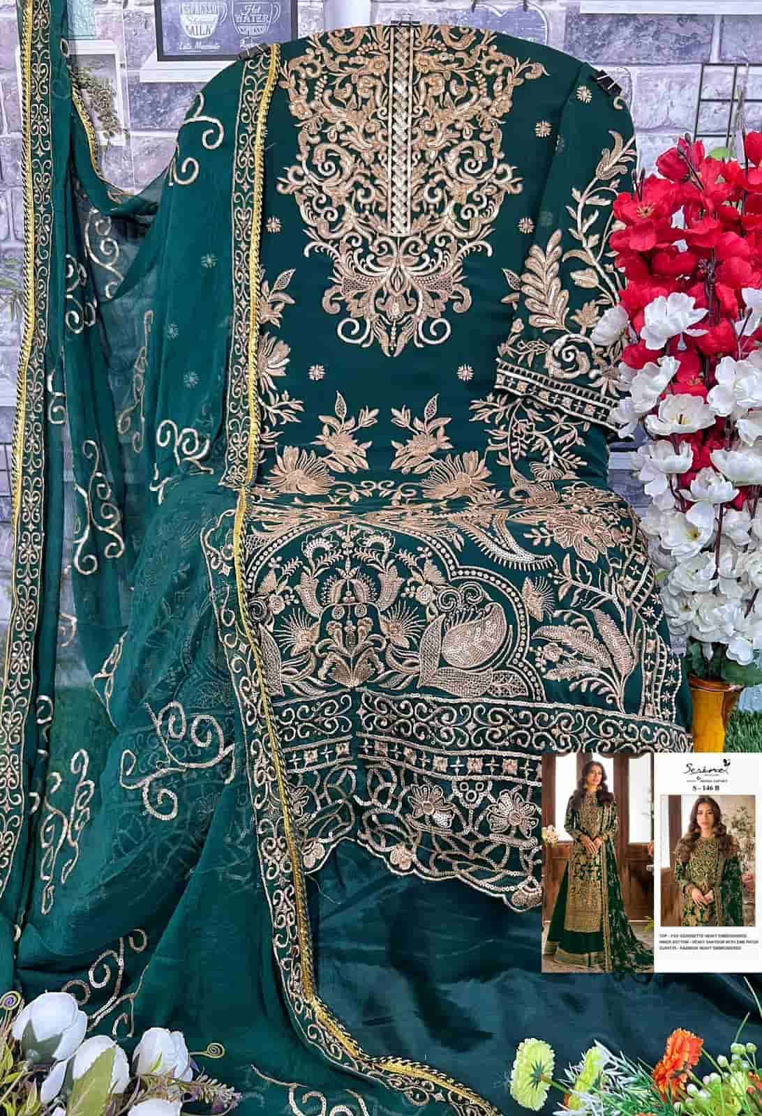 Serine S 146 Colors Pakistani Heavy Designer Wedding Wear Suit view 6