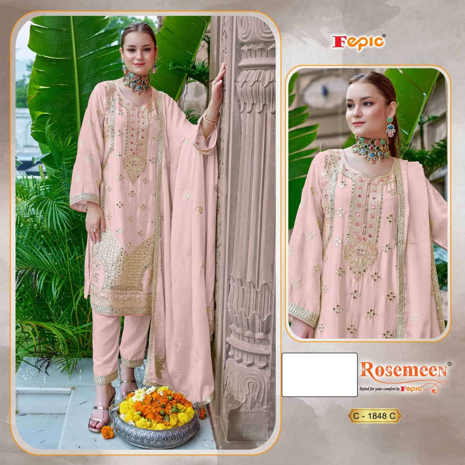 Fepic C 1848 C Exclusive Latest Embroidered Salwar Kameez Collection