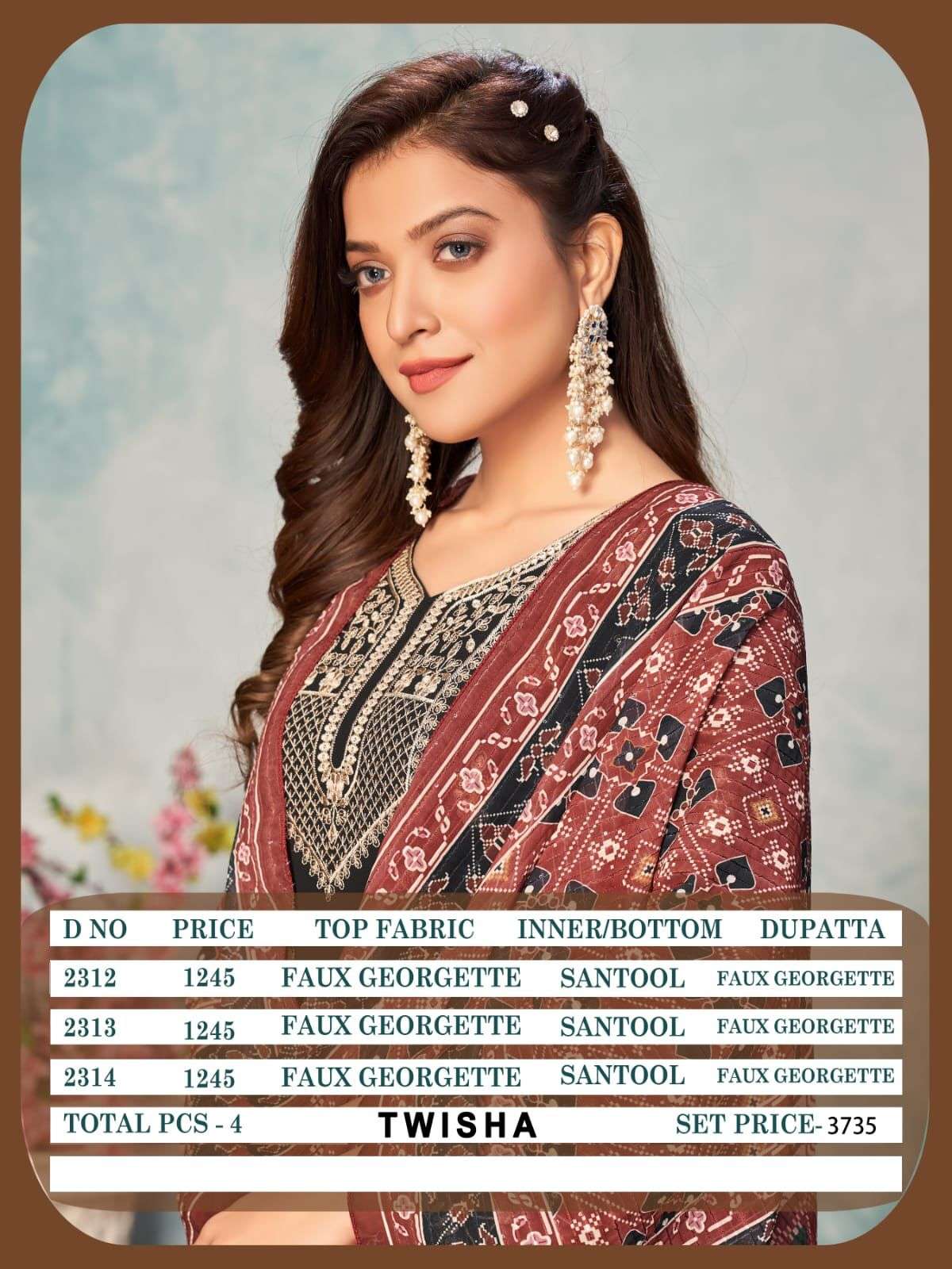 Aanaya Twisha Vol 23 Georgette Festive Collection Salwar Suit view 4