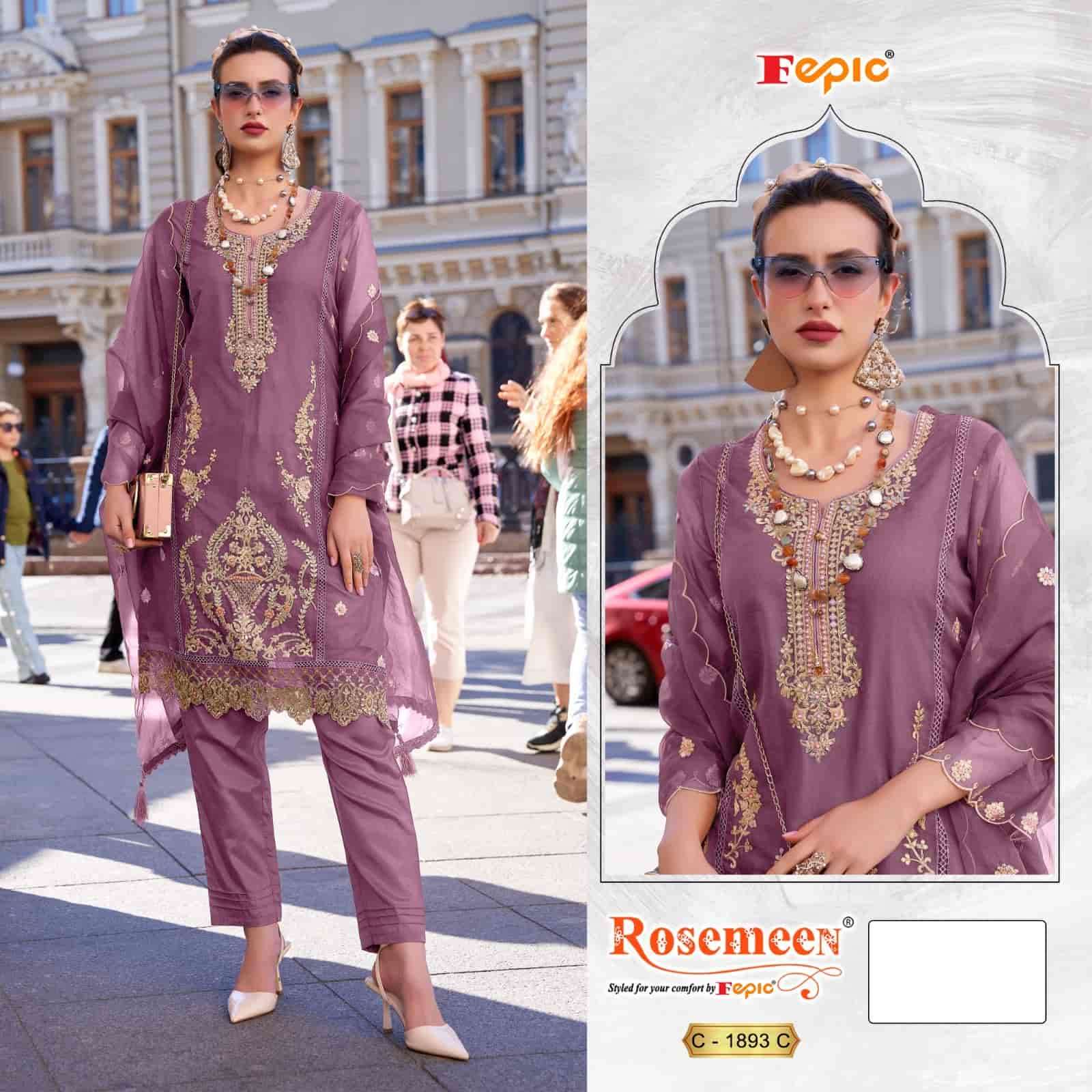 Fepic C 1893 Colors Pakistani Festive Wear Style Designer Salwar Suit Wholesalers view 4