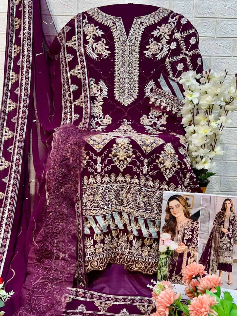 Zaha Zoya Vol 2 10287 Colors Georgette Pakistani Salwar Suit Stylish Ensemble view 9