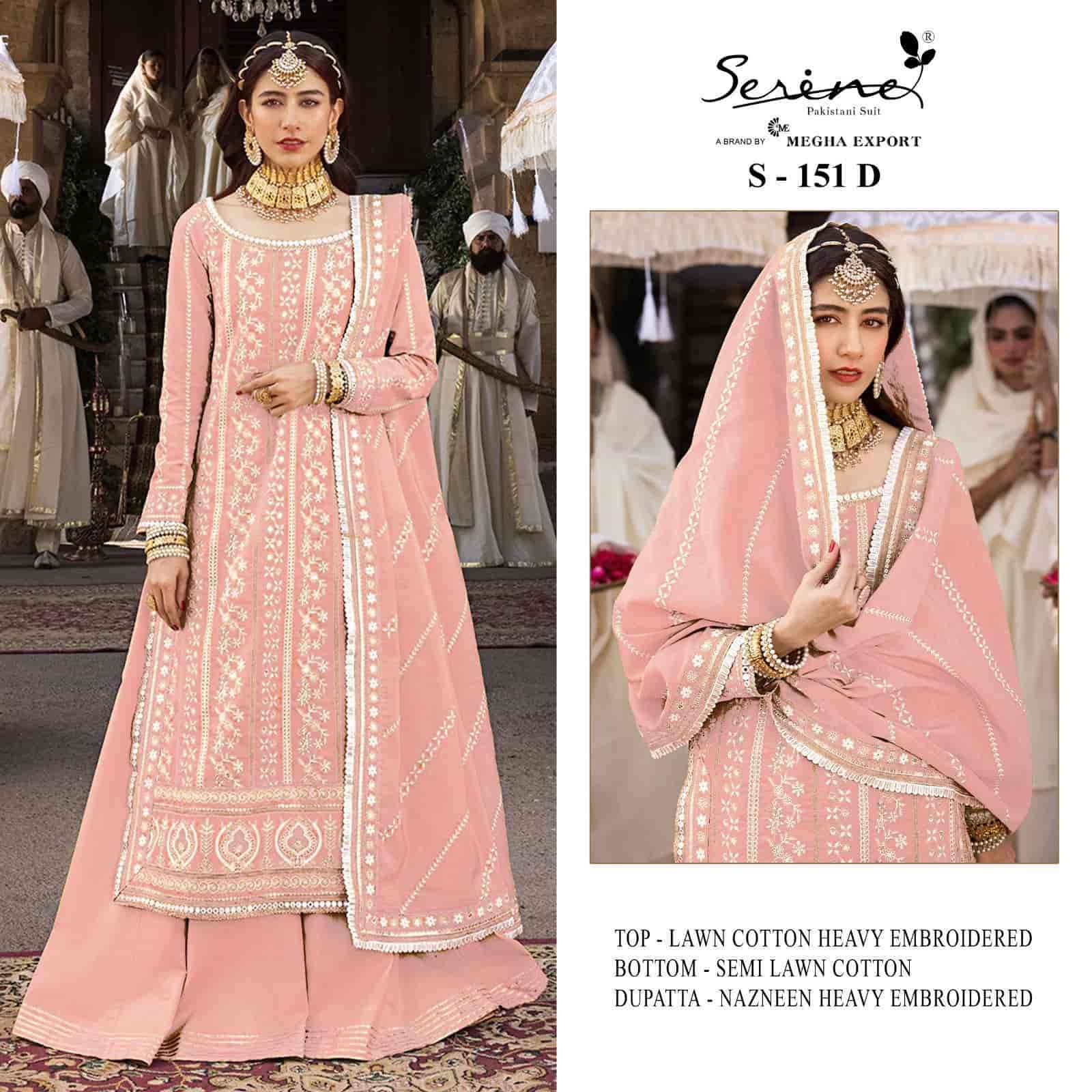Serine S 151 Colors Pakistani Party Wear Style Designer Suit Wholasaler view 3