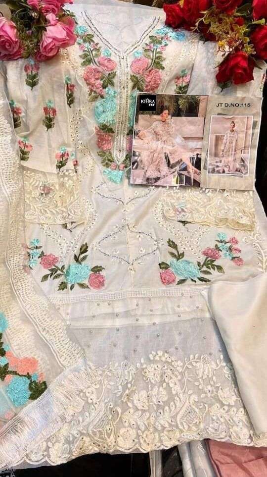 Johra Tex JT-115 Embroidered Cotton Dress view 3