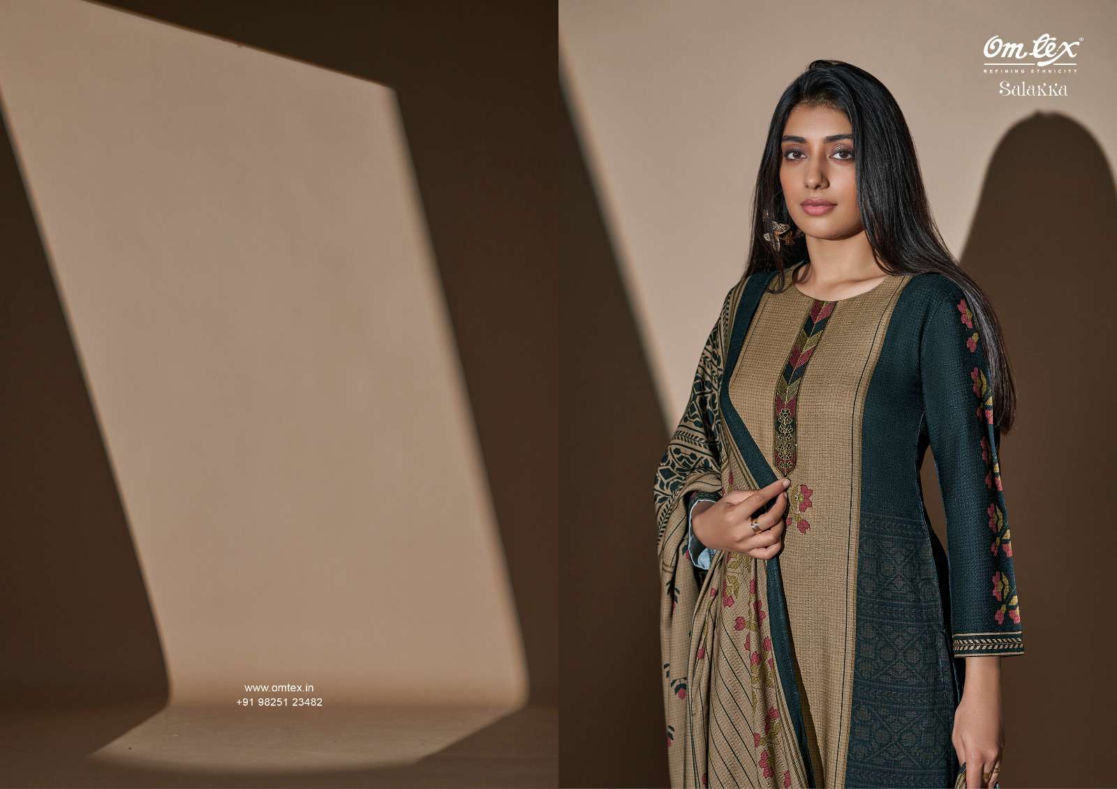 Omtex Salakka Pure Pashmina Fancy Suit Winter Collection view 2