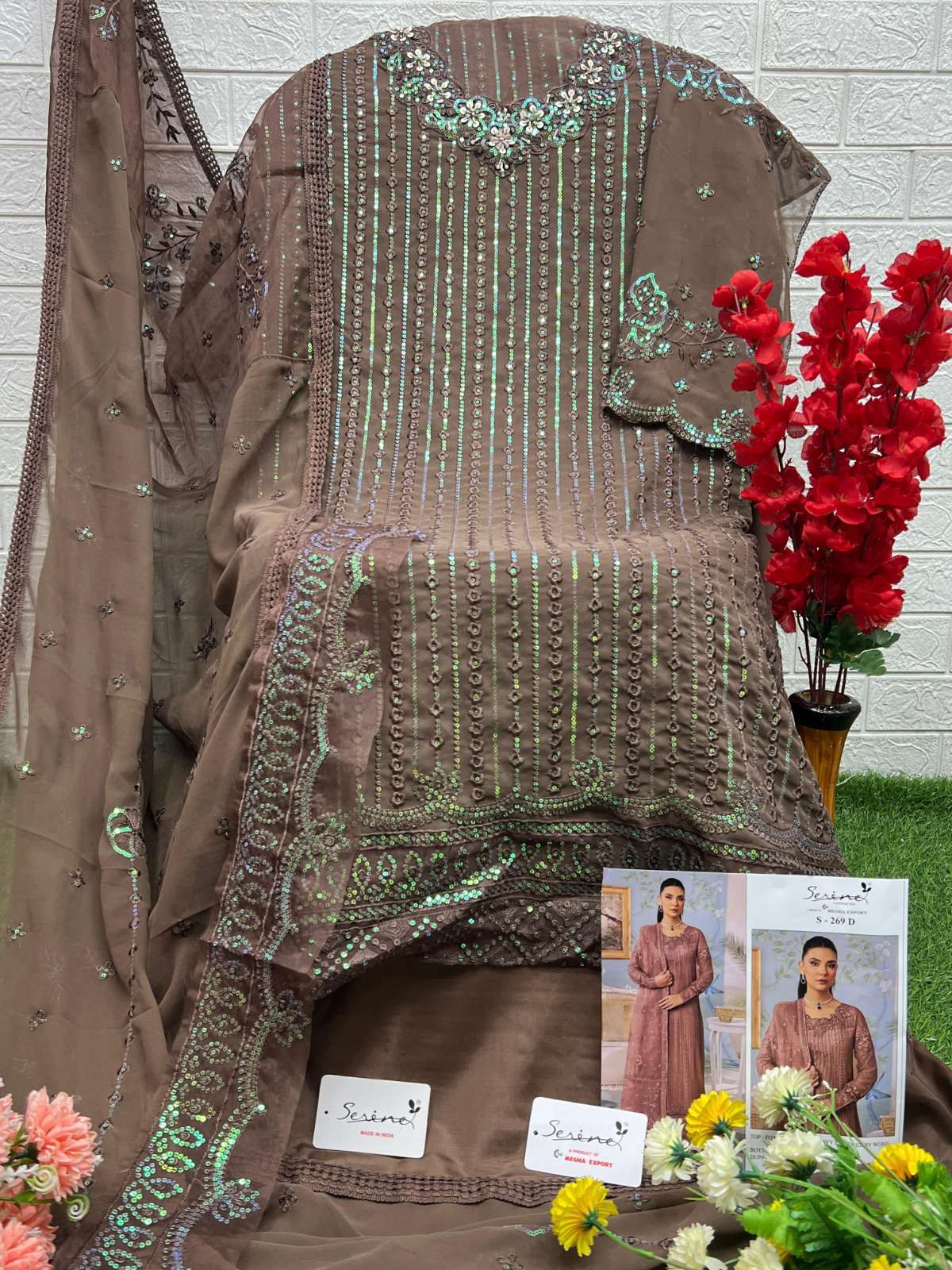 Megha Export S 269 Colors Designer Embroidered Pakistani Suit Festive Collection view 2