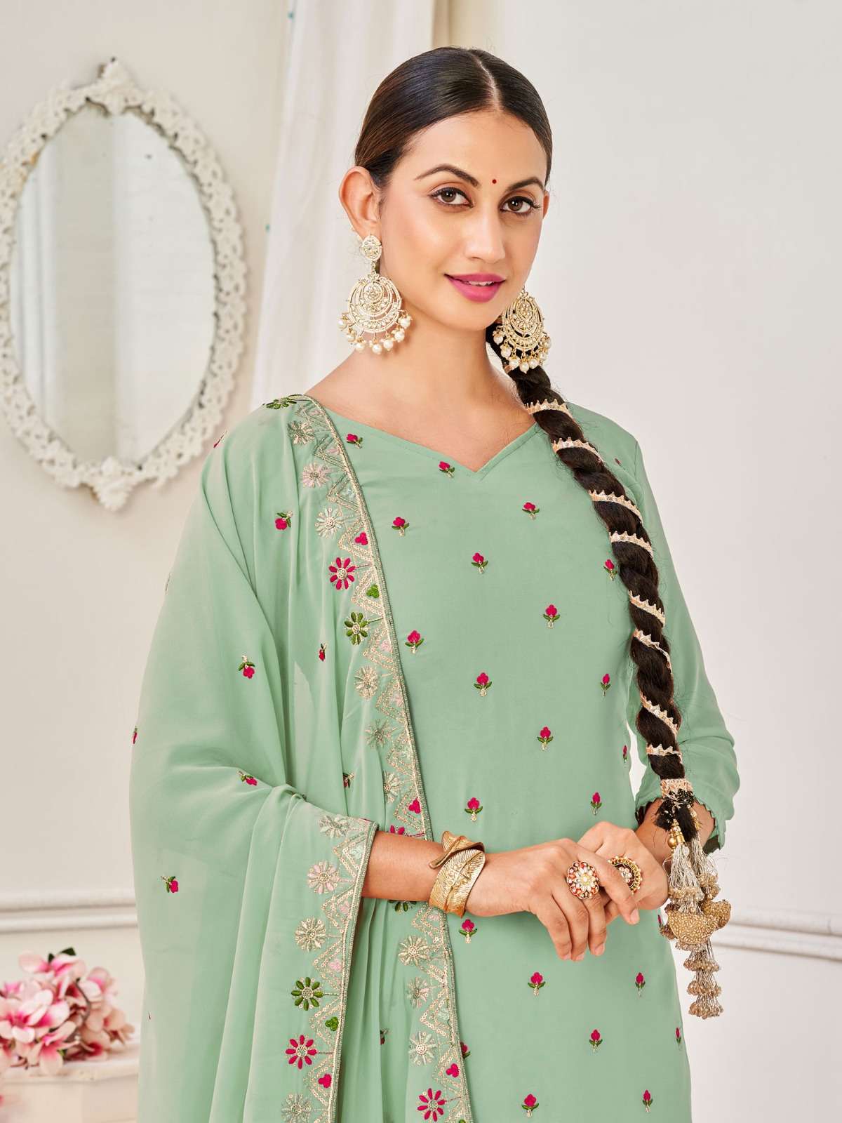Alfaaz Liyana 119 Colors Fancy Georgette Festive Wear Dress New Collection view 2