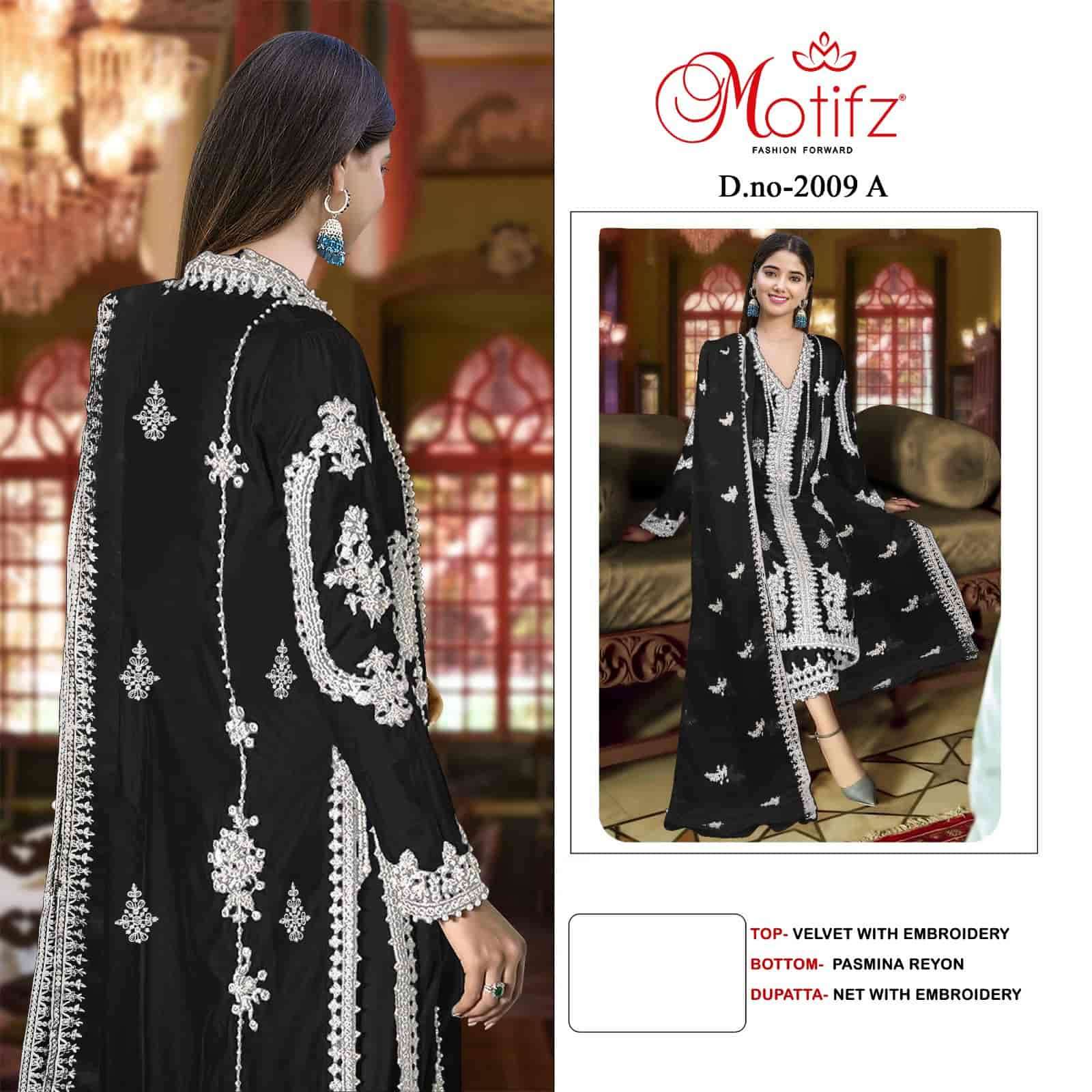 Motifz 2009 Colors Pakistani Festive Wear Style Designer Winter Wear Suit Exporters view 10