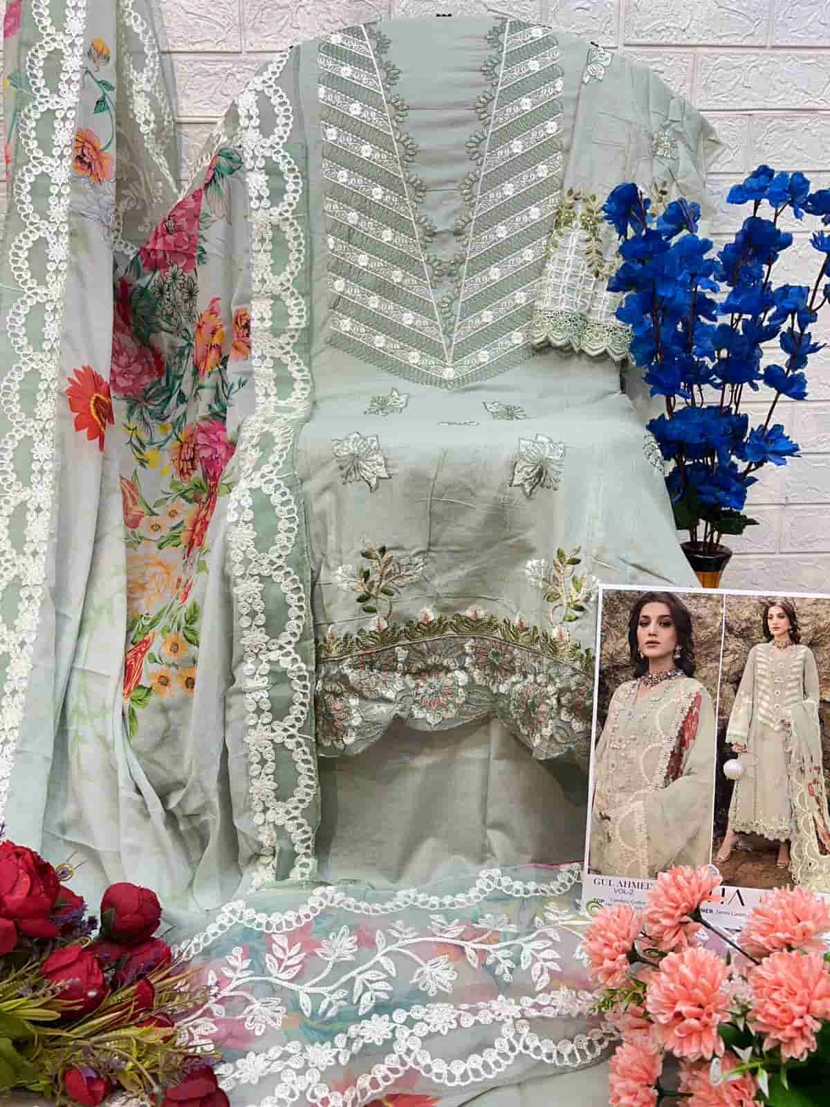 Zaha Gulahmed Vol 2 10331 Colors Pakistani Latest Designer Cotton Suit view 6