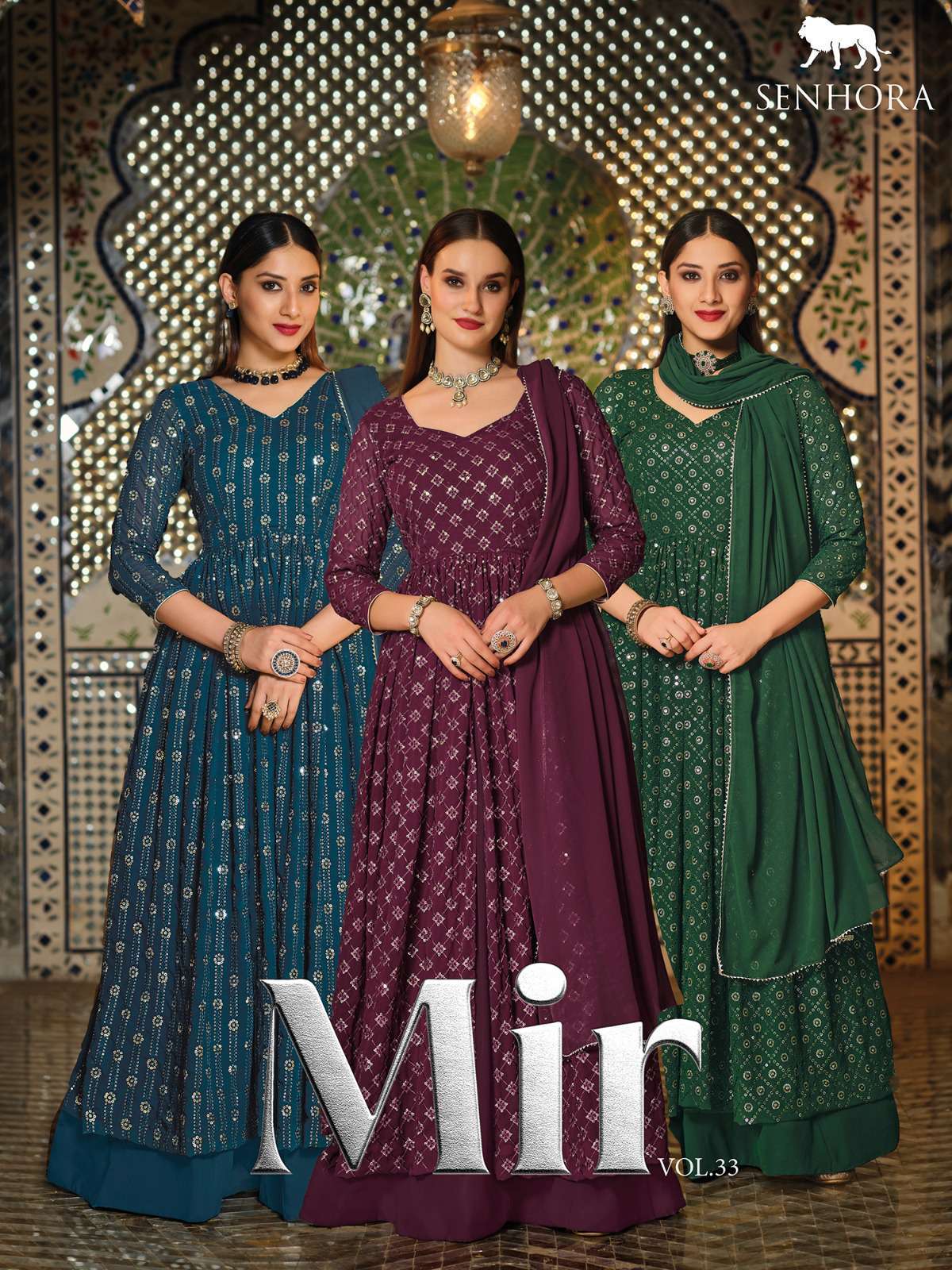 Senhora Mir Vol 33 New Designer Partywear Single Suit view 11