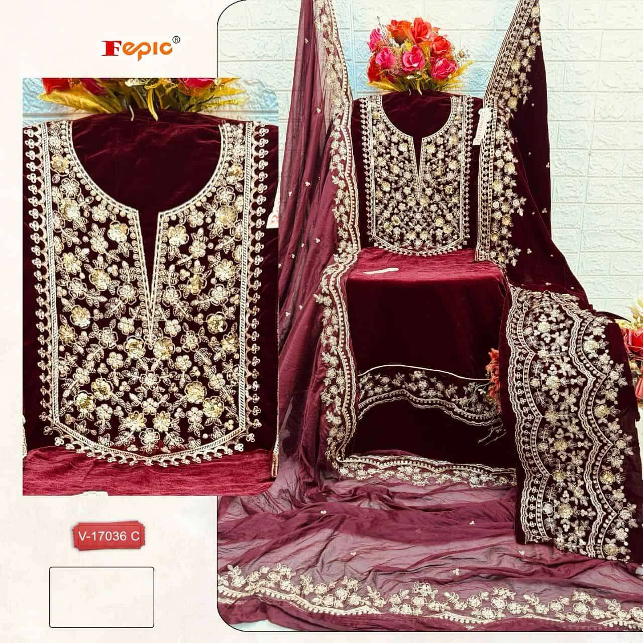 Fepic Rosemeen Velvet Pakistani Suit view 2