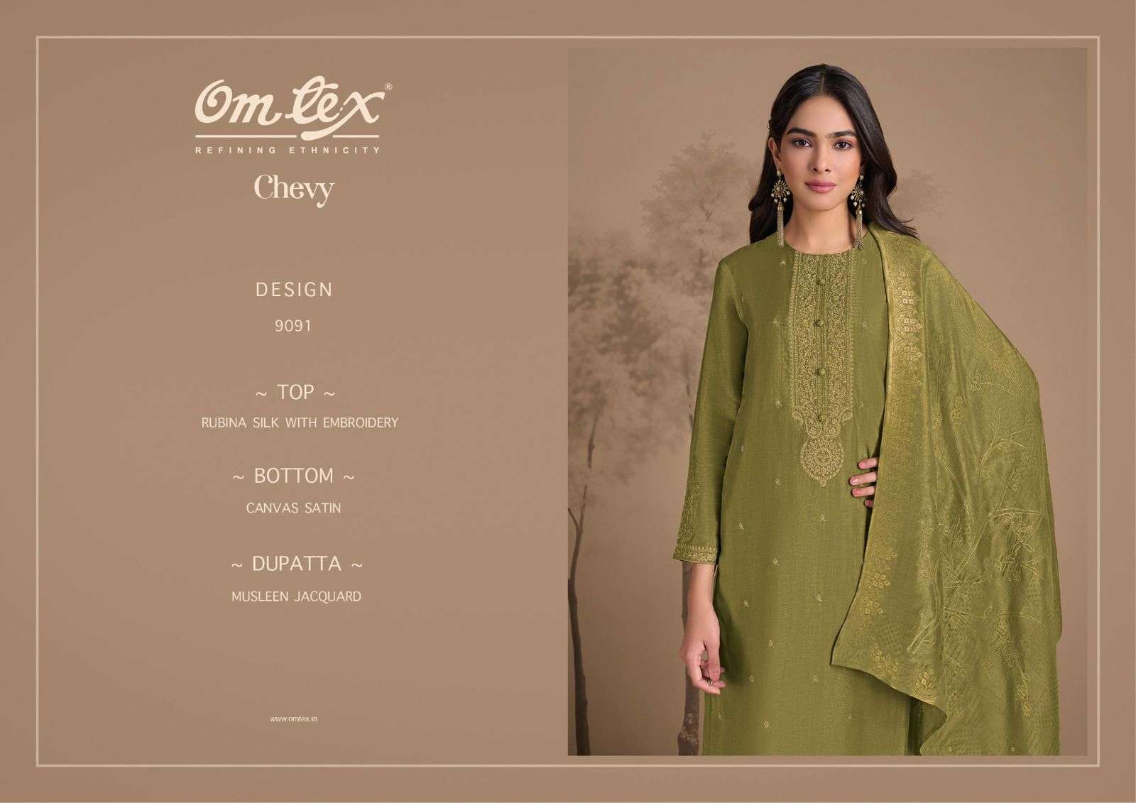 Omtex Chevy Designer Silk Suit Latest Collection view 2