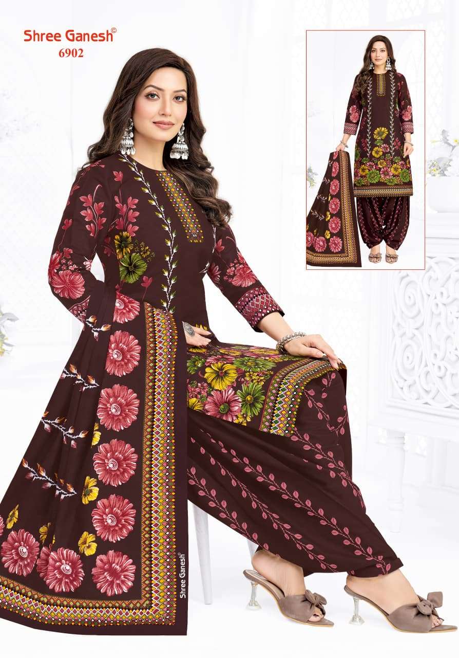 Shree Ganesh Panchi Vol 19 Pure Cotton Unstitch Suit view 13