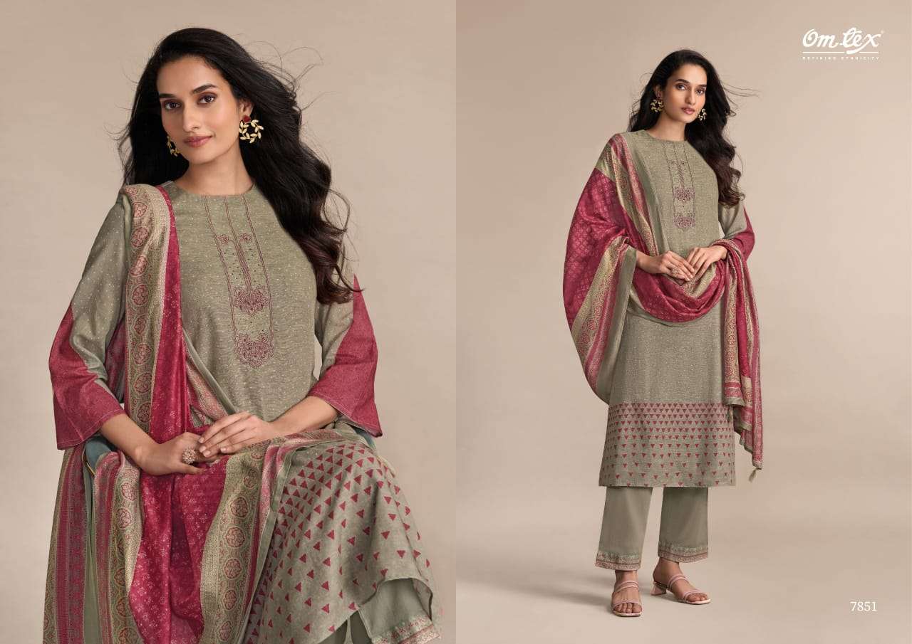Omtex Urban Riwaaz Digital Printed Linen Cotton Suit New Designs view 4