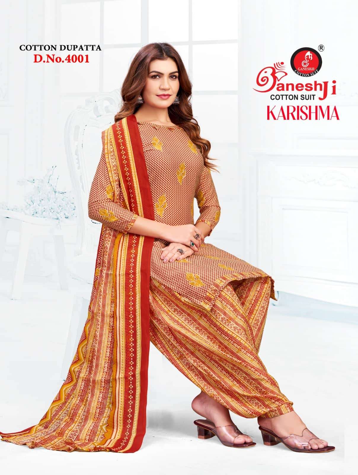 Ganeshji Karishma Patiyala Vol 4 Unstitch Cotton Salwar Suit Sets view 14