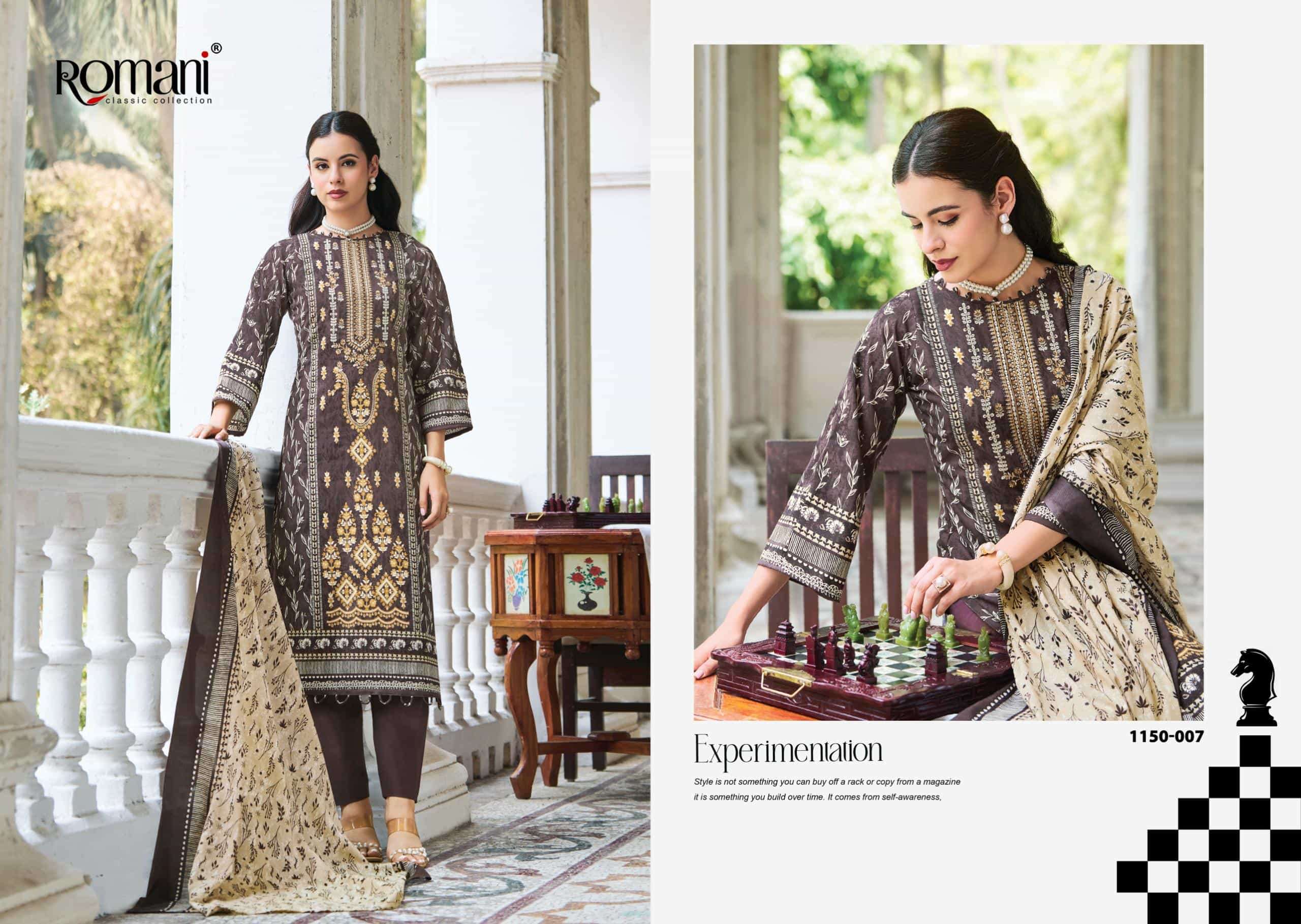 Romani Bin Kareem Vol 4 Fancy Cotton Dress Material view 10