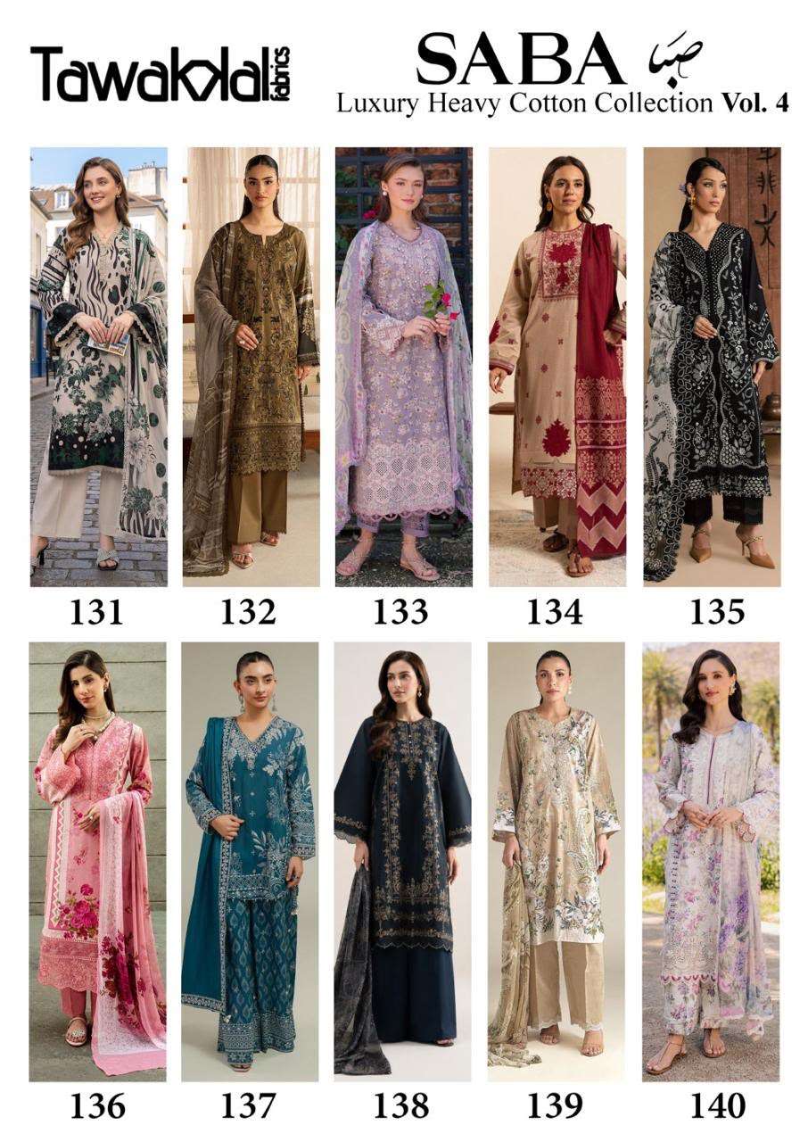Tawakkal Saba Vol 4 Pakistani Print Cotton Salwar Suit view 11