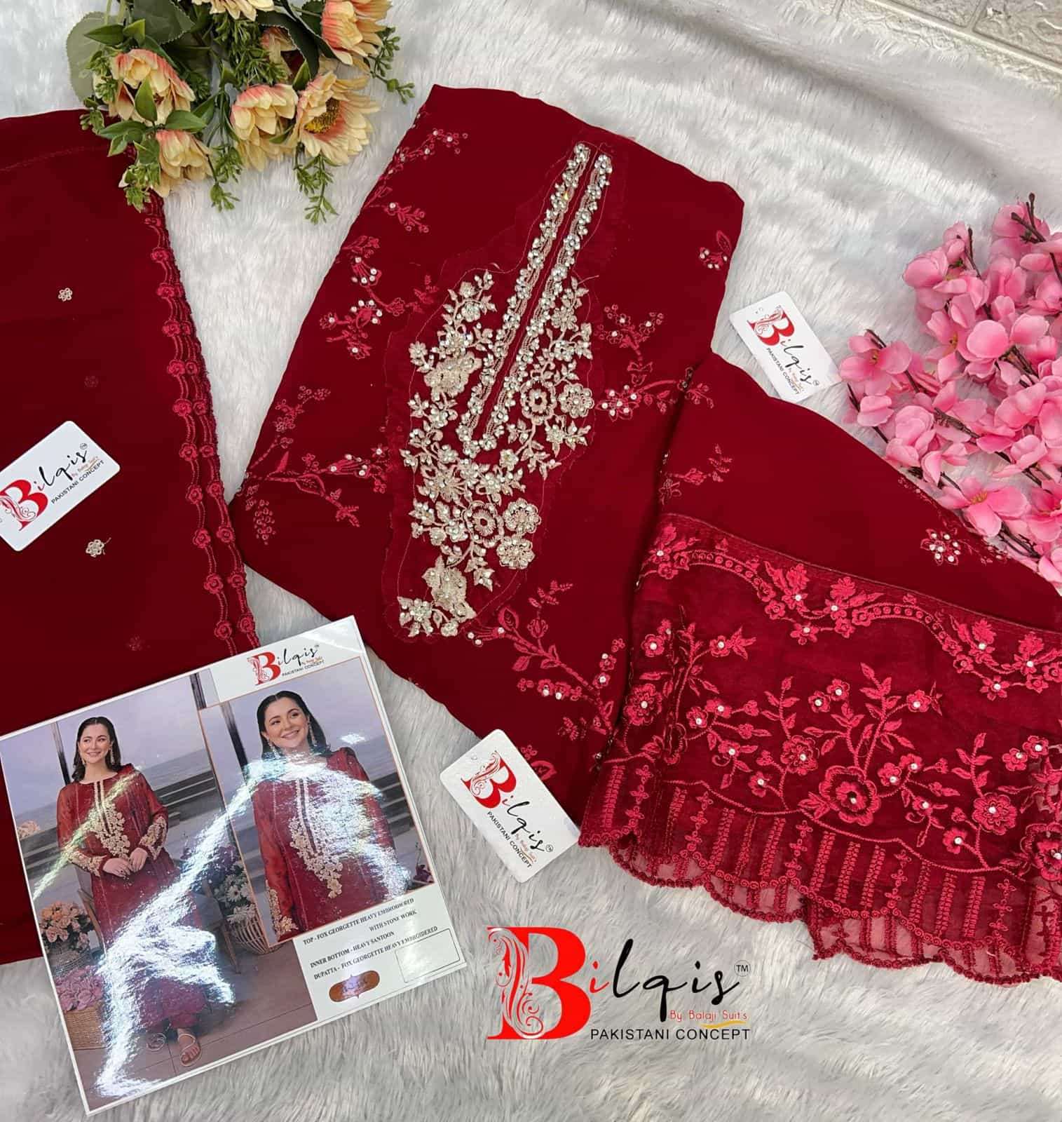 Bilqis B 24 Festive Wear Style New Latest Designer Unstitched Suit view 3
