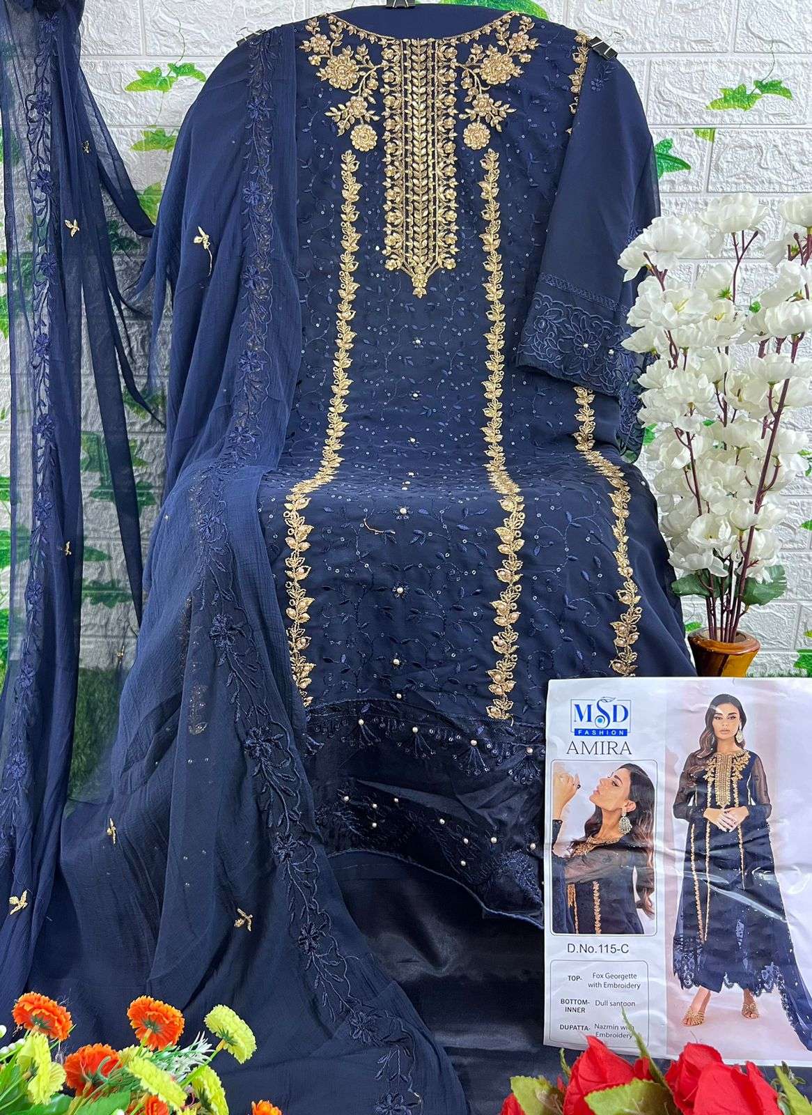 MSD Designer Amira Fancy Eid Collection pakistani Suit 2024 view 6