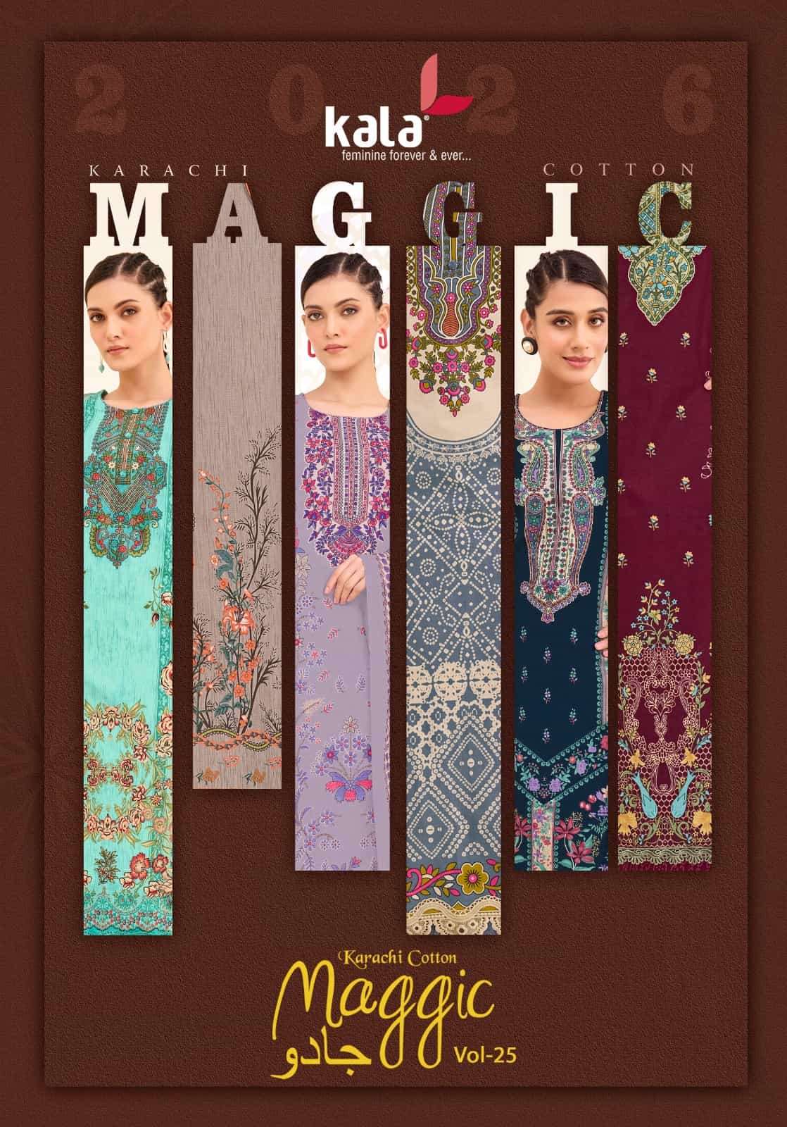 Kala Maggic Vol 25 Pakistani Print Cotton Salwar Suit view 11