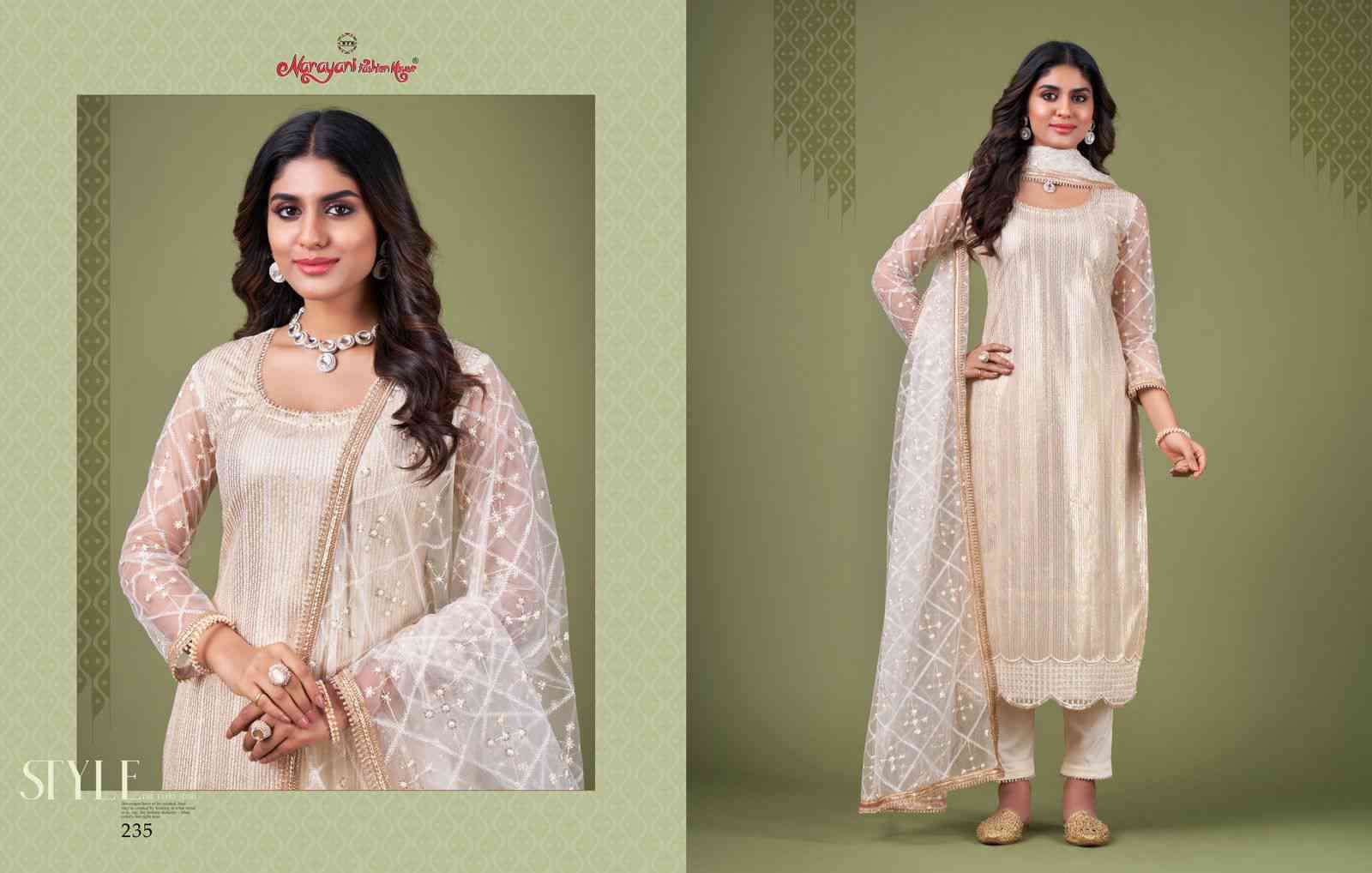 Narayani Zehra Vol 4 Designer Party Wear Straight Suit Catalog Exporter view 27