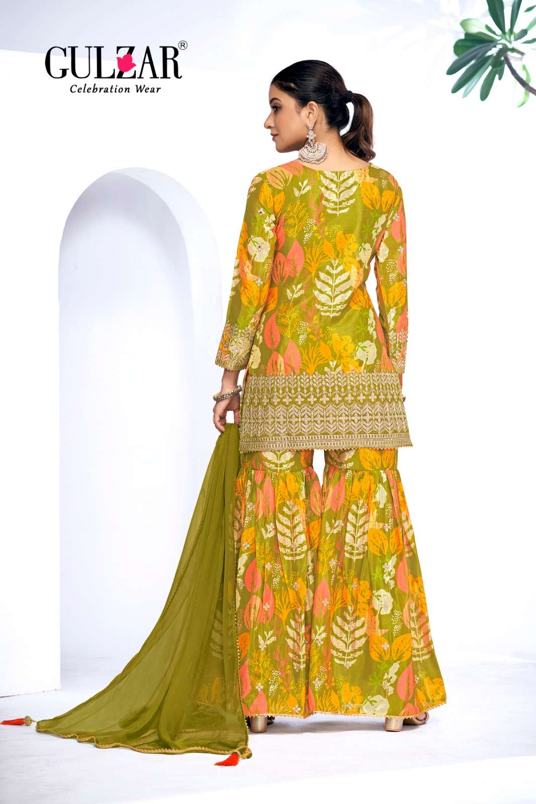 Gulzar Monisha 2101 To 2104 Designer Sharara Dress Wedding Collection view 7