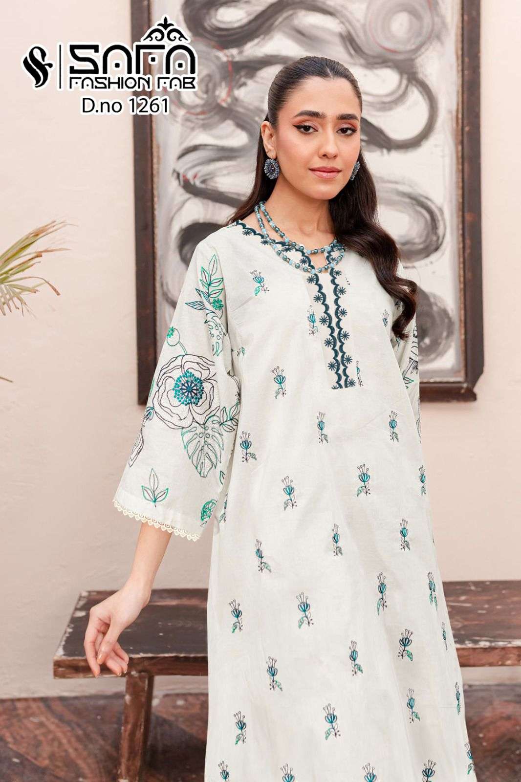 Safa Fashion Designer Formal Salwar Suit view 2