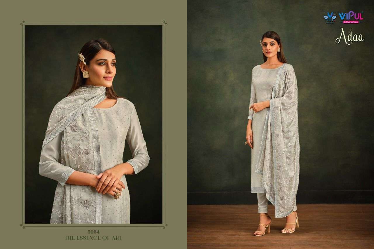 Vipul Adaa Party Wear Organza Designer Salwar Kameez view 9