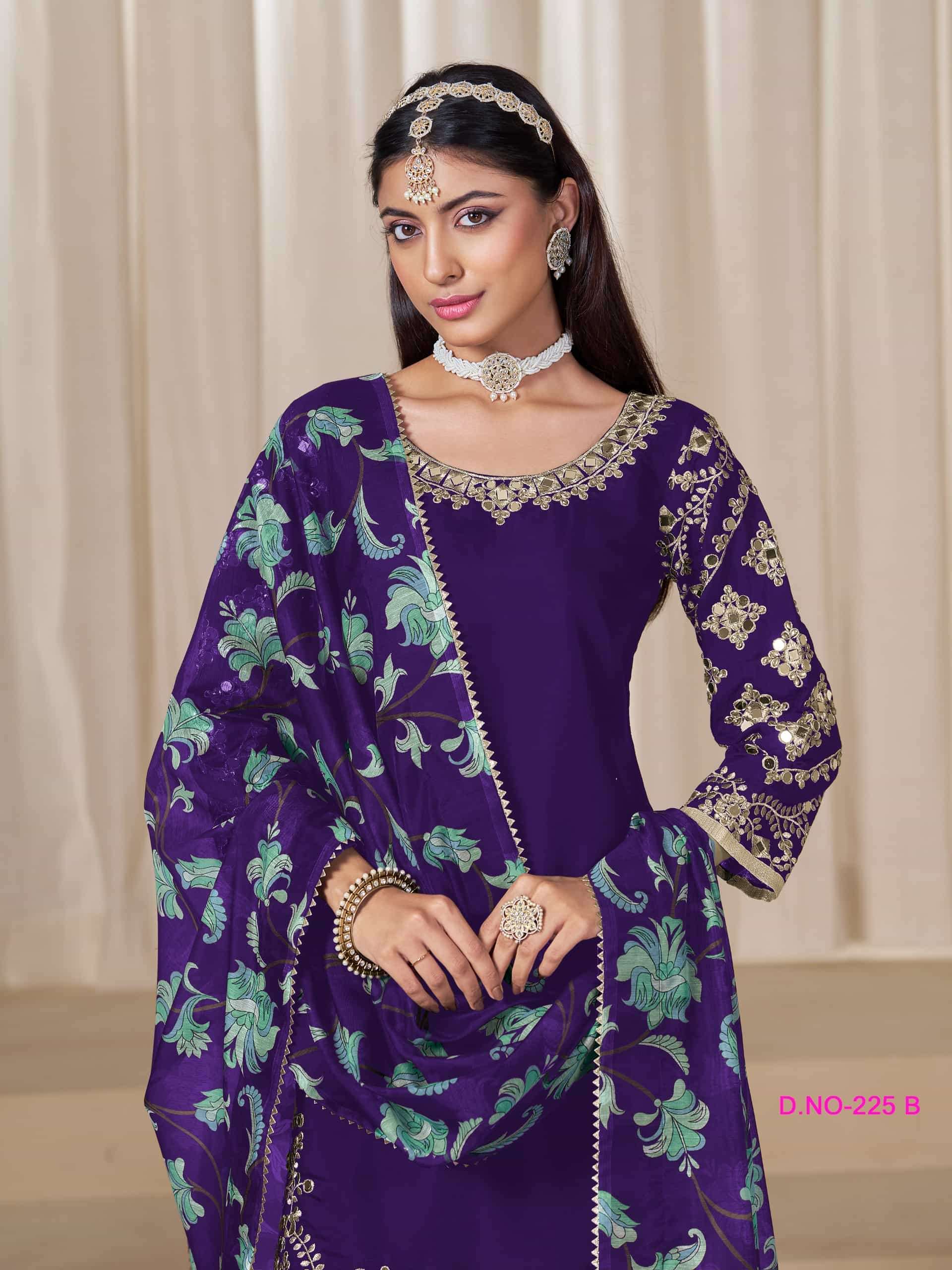 Aanaya Vol 225 Patiyal Style Silk Suit view 4