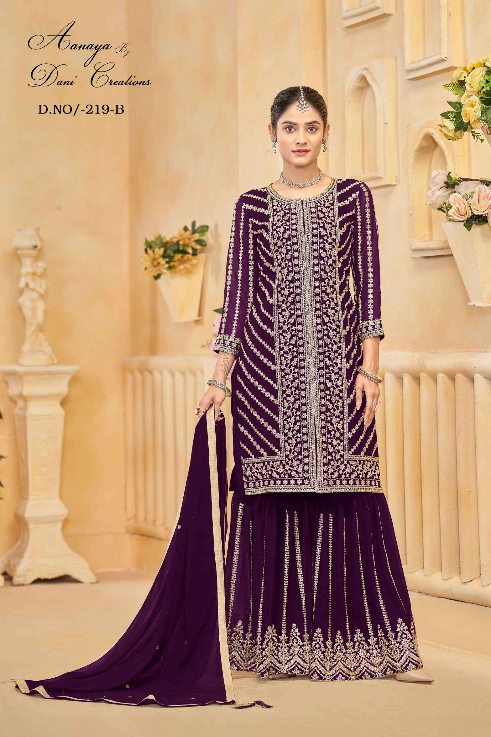 Aanaya Vol 219 Partywear Style Sharara Design Dress view 3