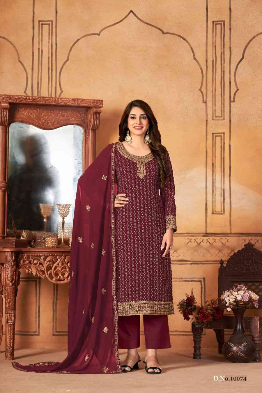 Anjubaa Vol 7 Fancy Work Festive Wear Salwar Suit Exporter New Collection view 5