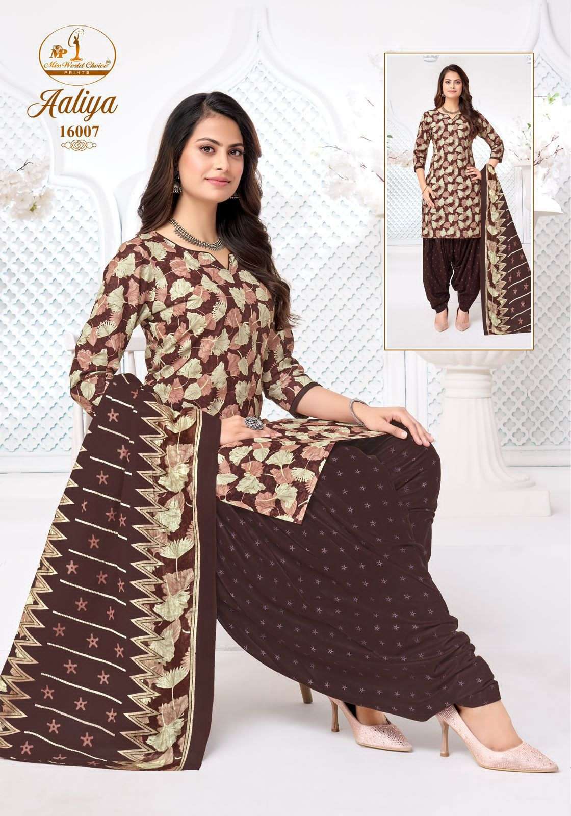 Miss World Choice Aaliya Vol 16 Pure Cotton Dress Material view 12