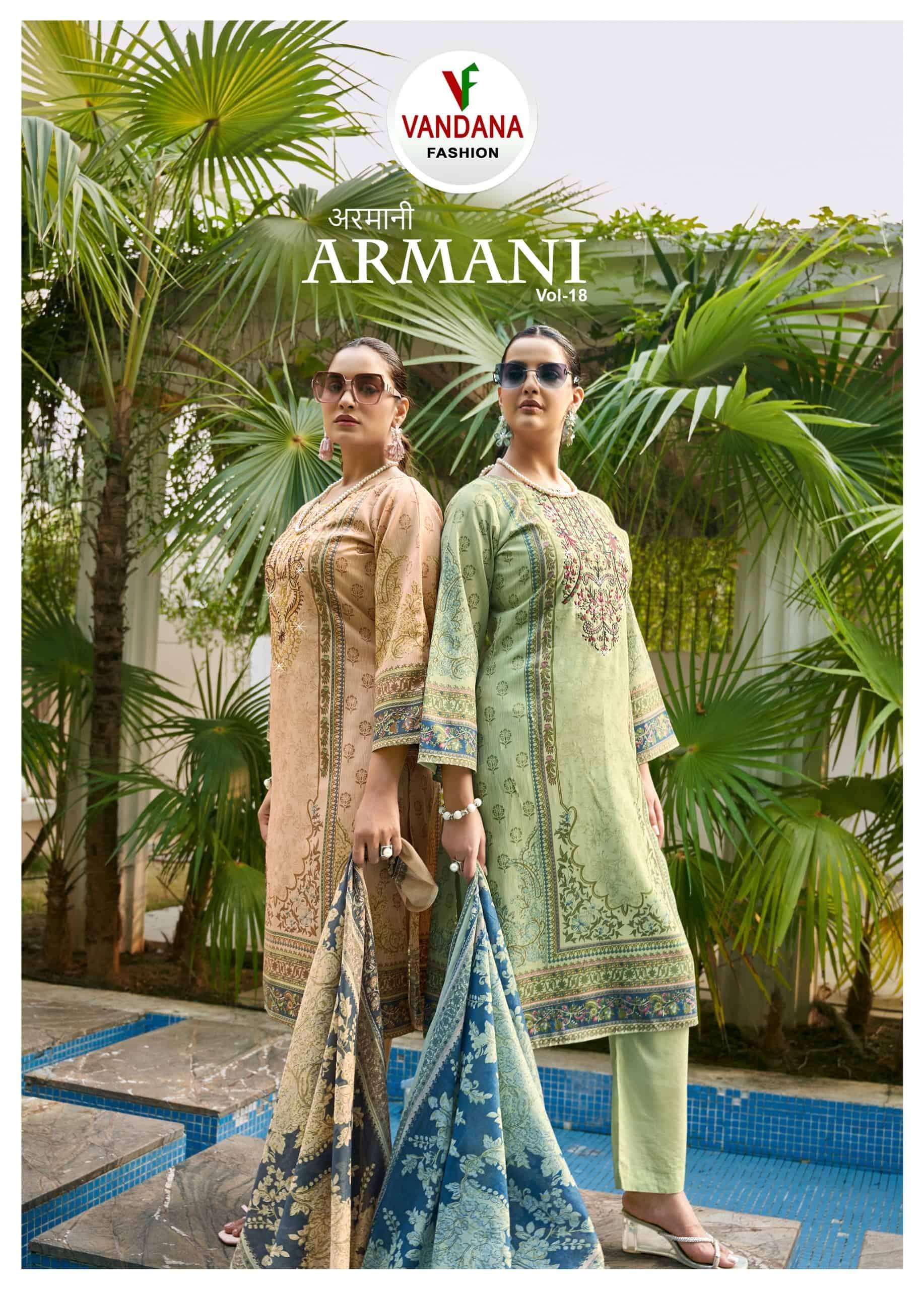 Vandana Fashion Armani Vol 18 Fancy Cotton Dress Catalog view 2