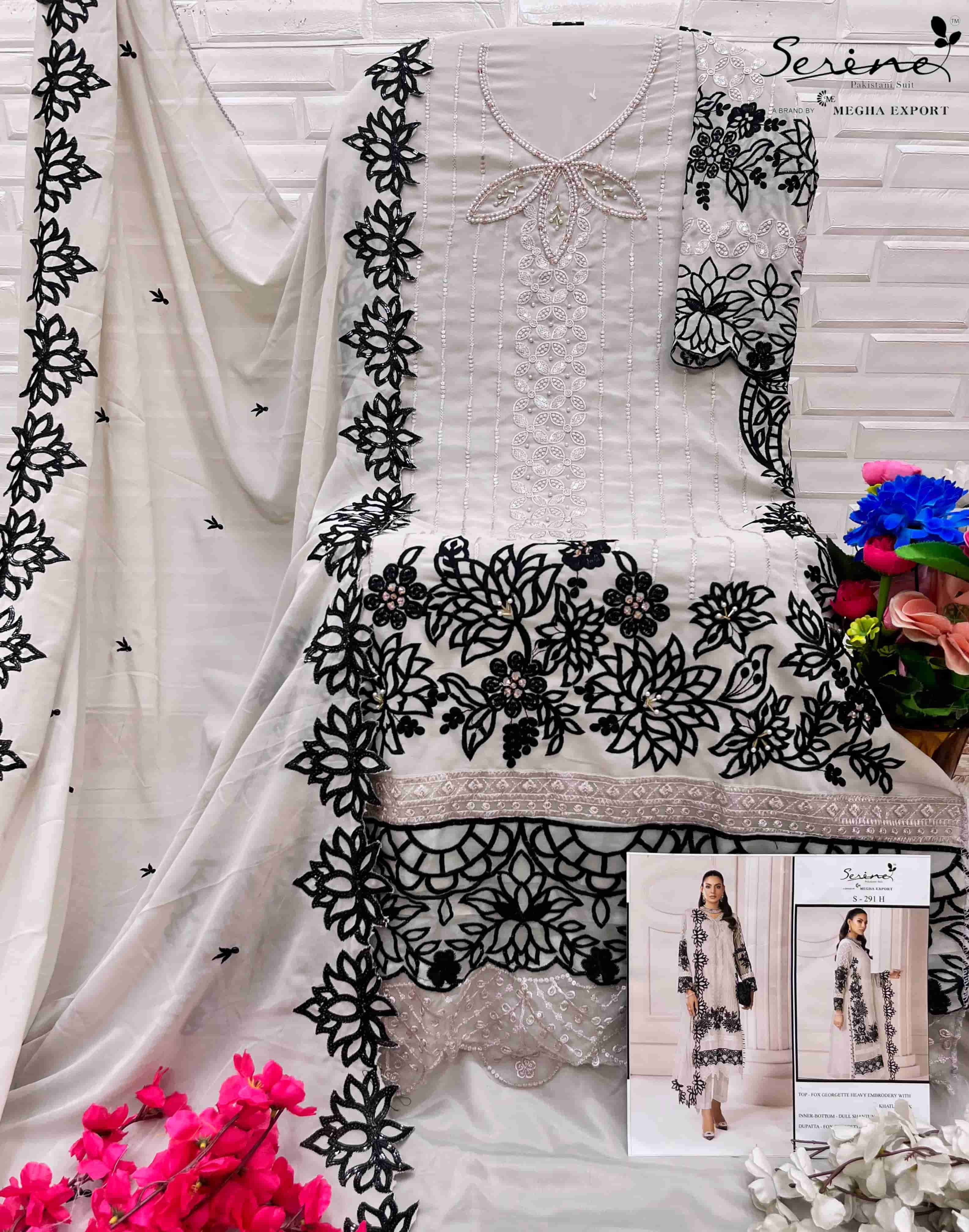 Serine S 291 H Pakistani Style Designer Embroidered Salwar Kameez view 2