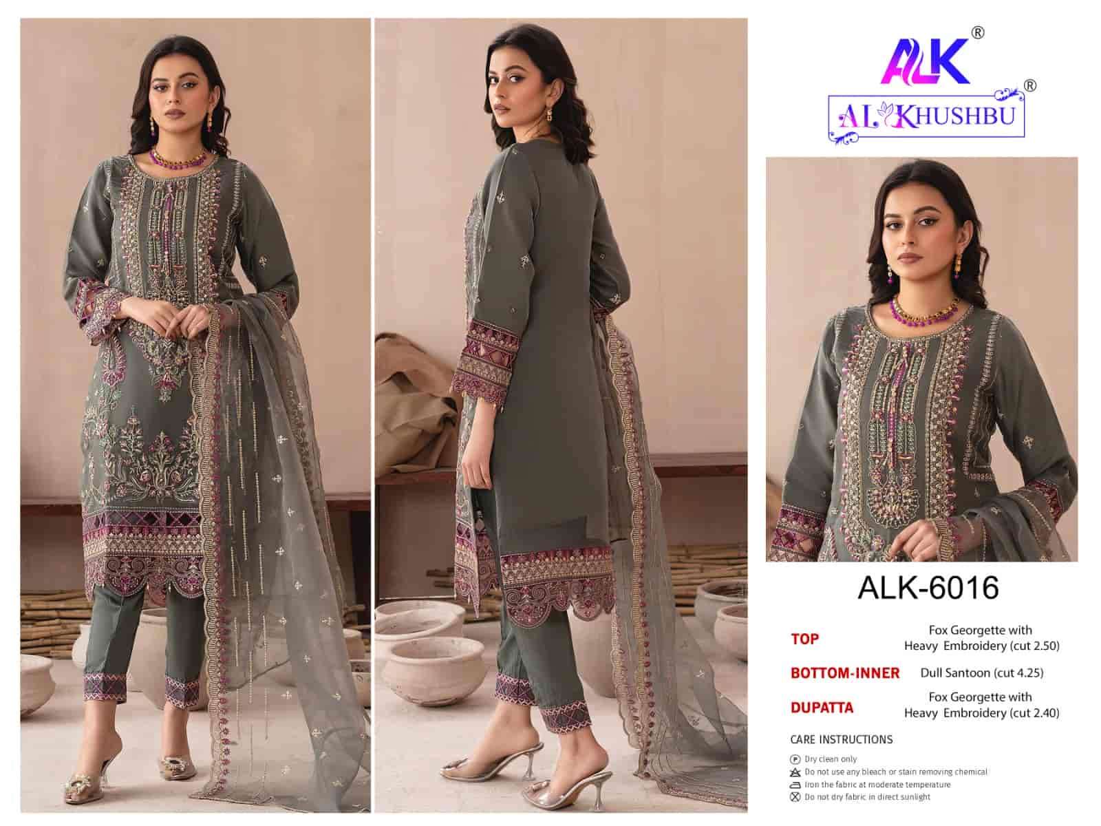 Al Khushbu 6016 Festive Wear Style Designer Georgette Salwar Kameez Ensemble