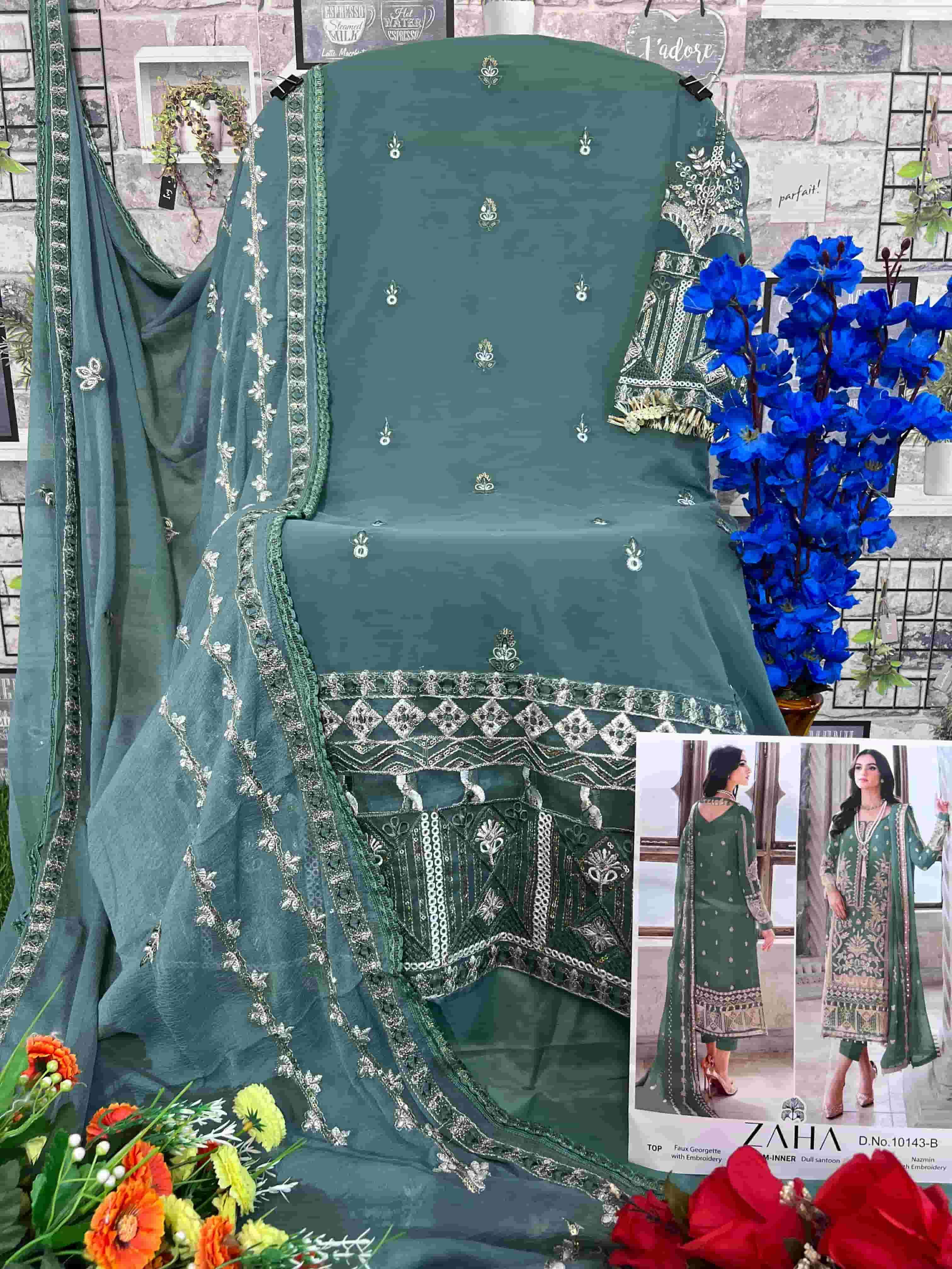 Zaha Gullal Vol 2 Hits Colors Pakistani Style Heavy Designer Salwar Suit Wholesalers view 6