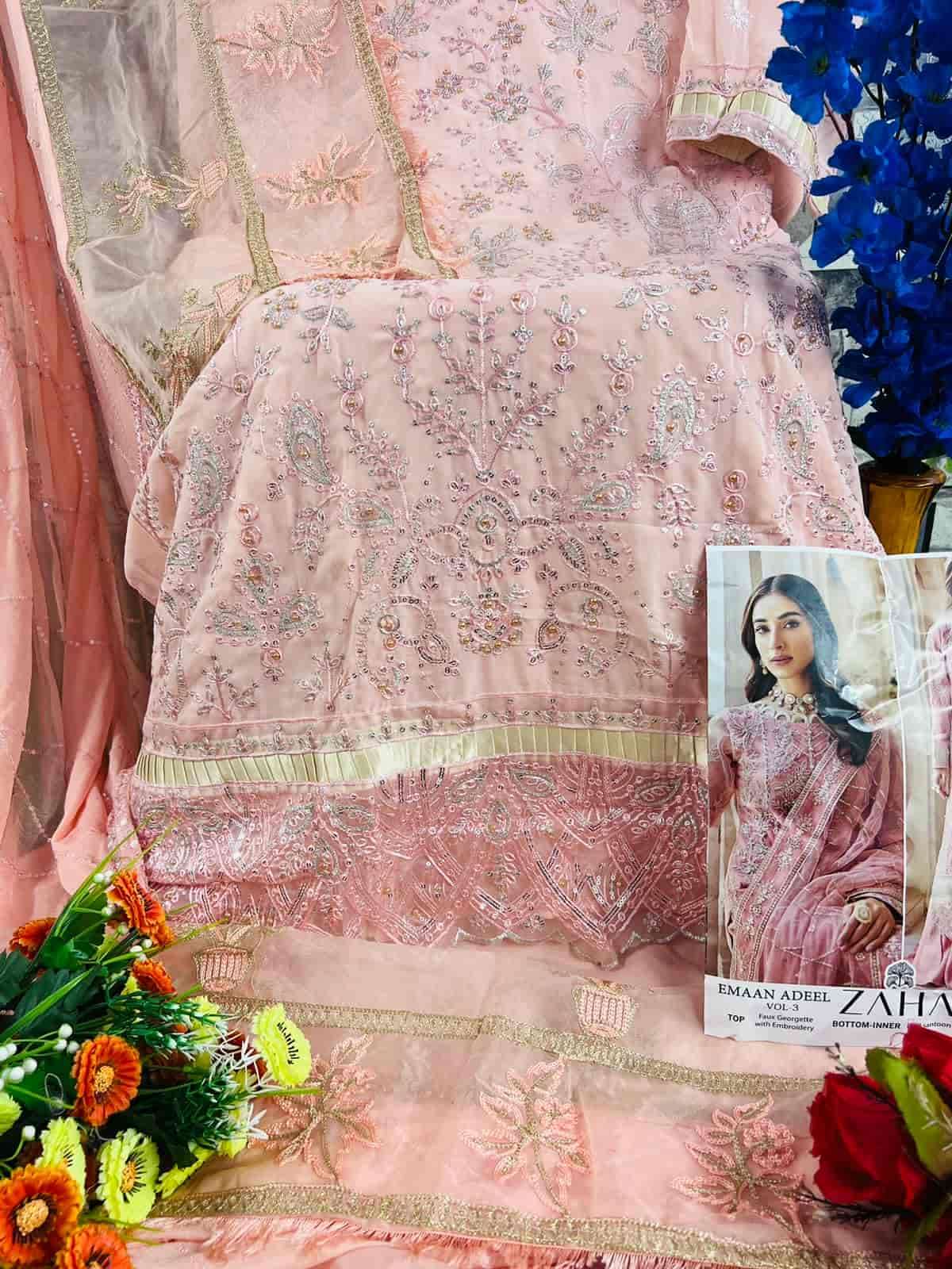 Zaha Emaan Adeel Vol 3 Pakistani Heavy Designer Exclusive Wedding Wear Collection view 6