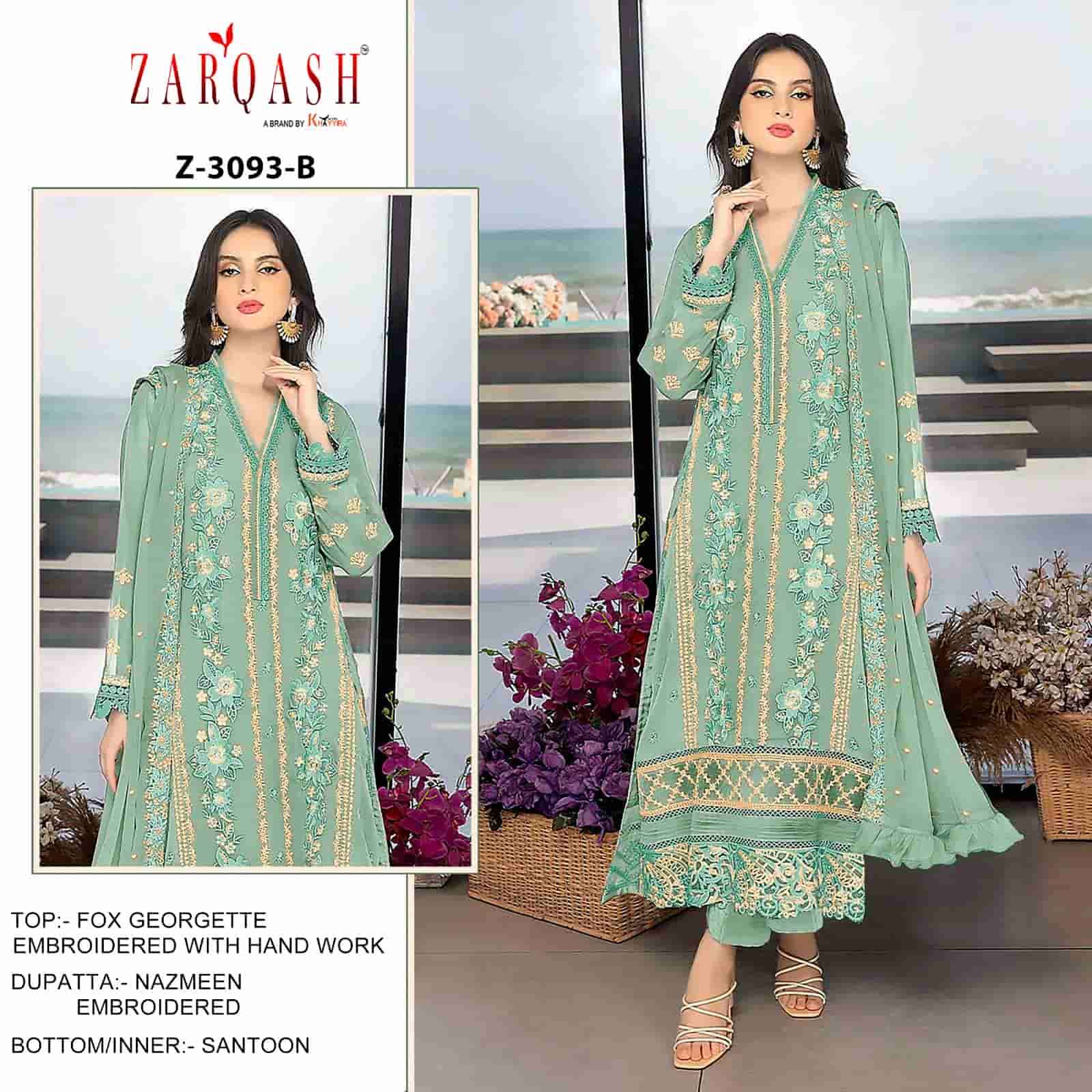 Zarqash Z 3093 Colors Pakistani Festive Wear Style Designer Suit Wholesalers view 3