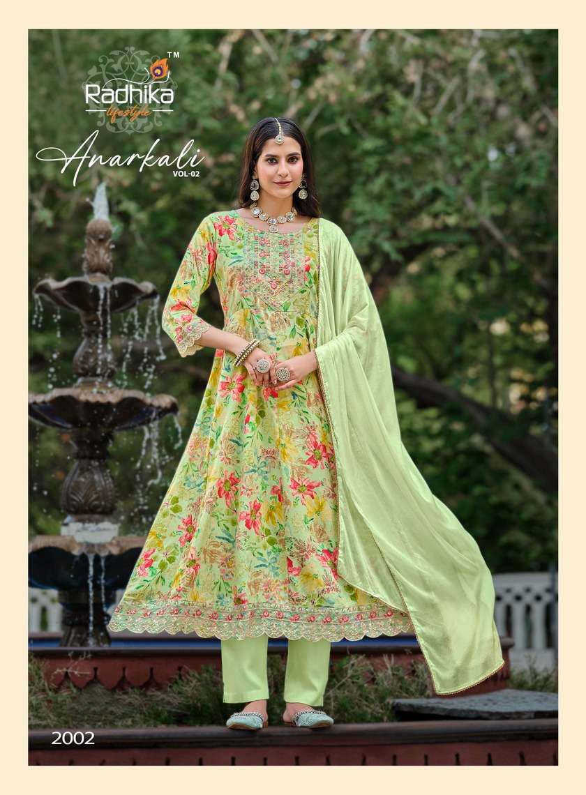 Radhika Lifestyle Anarkali Vol 1 Readymade Anarkali Designs 3 Piece view 9