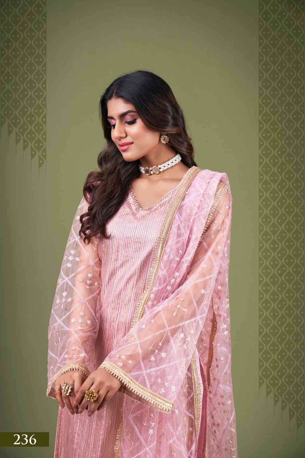 Narayani Zehra Vol 4 Designer Party Wear Straight Suit Catalog Exporter view 5