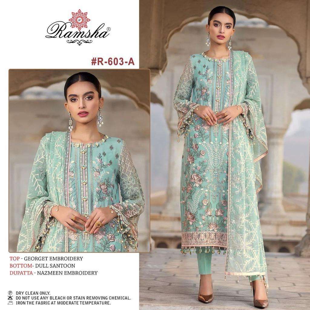 Ramsha R 603 A Designer Pakistani Salwar Suit
