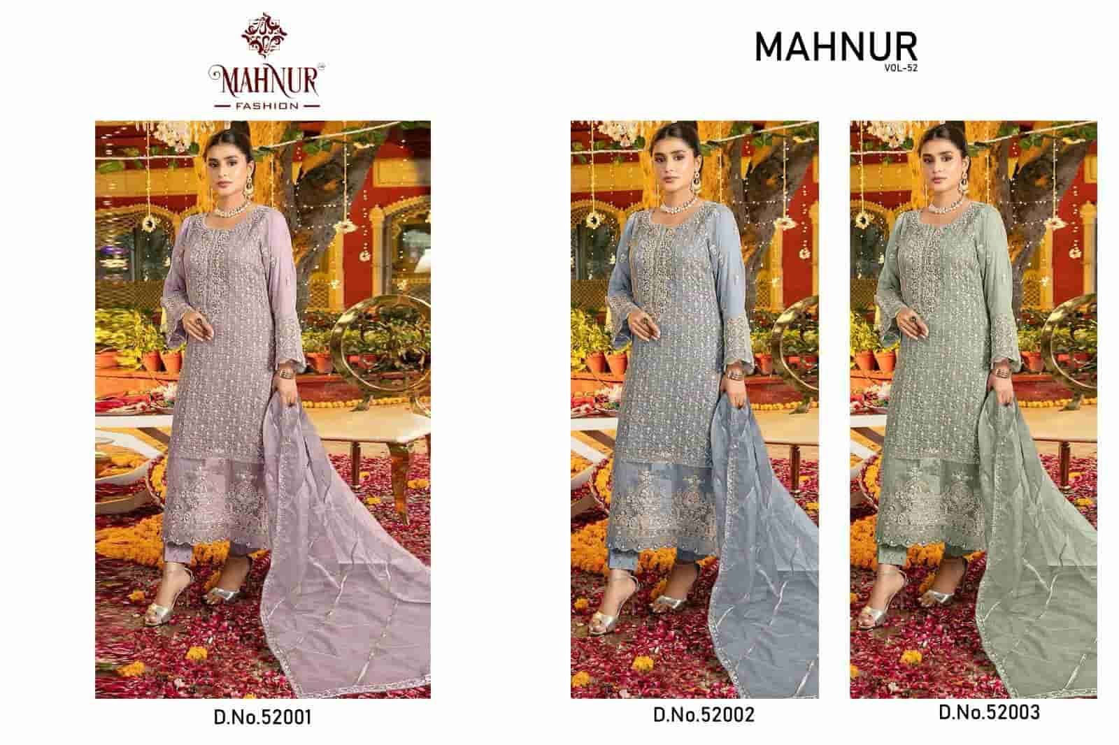 Mahnur Fashion Mahnur Vol 52 Pakistani Party Wear Style Designer Embroidered Suit Collection view 7