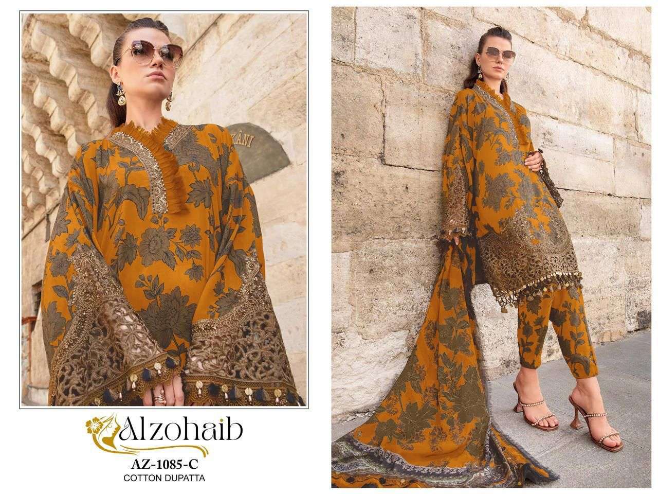 Alzohaib 1084 To 1085 Colors Pure Cotton Printed Suit Salwar view 4