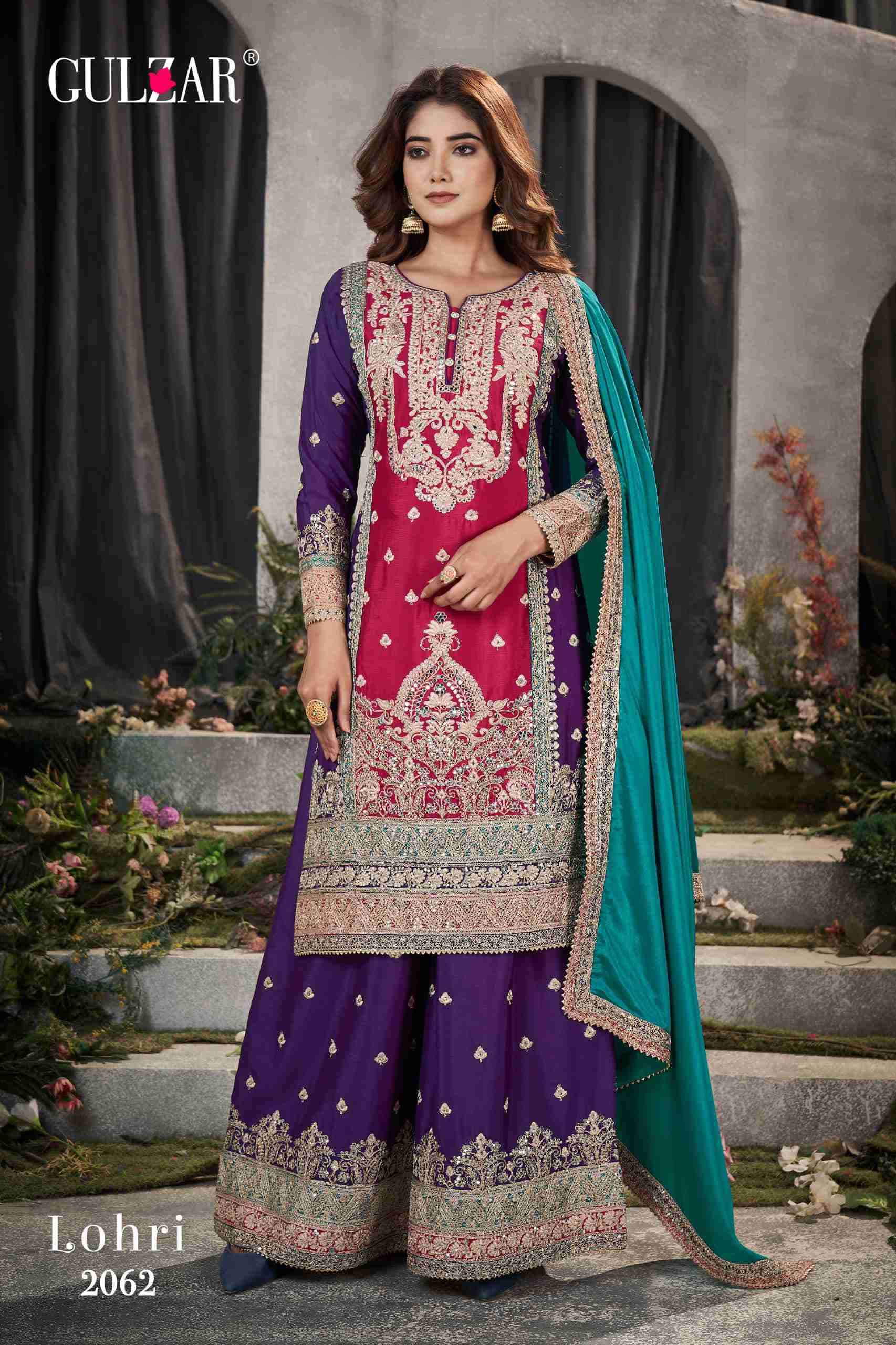 Gulzar Lohri 2061 To 2063 Readymade Designer Wedding Wear Dress Latest Designs view 7